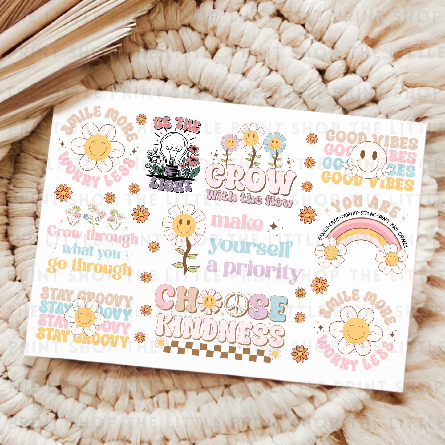 Choose Kindness - UV DTF A4 Decal Sheet