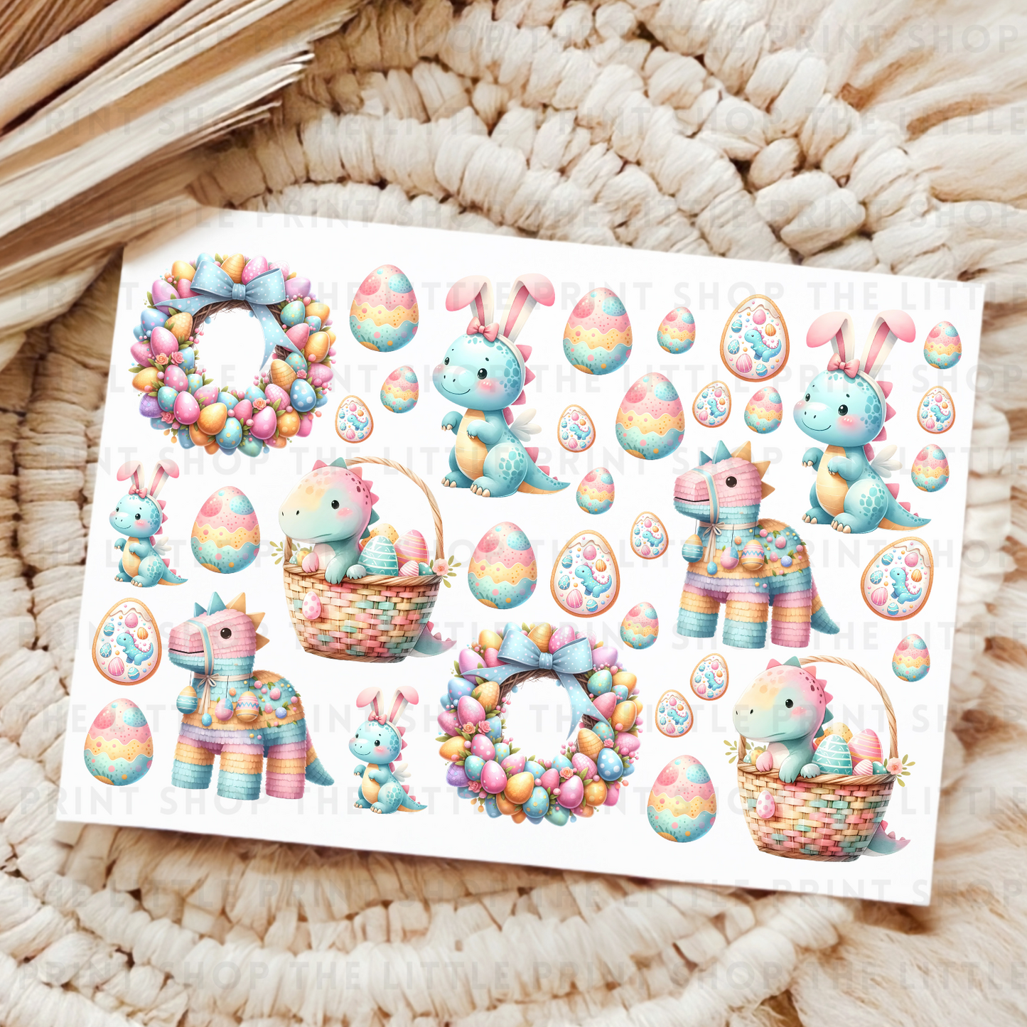 Easter Theme - UV DTF A4 Decal Sheet