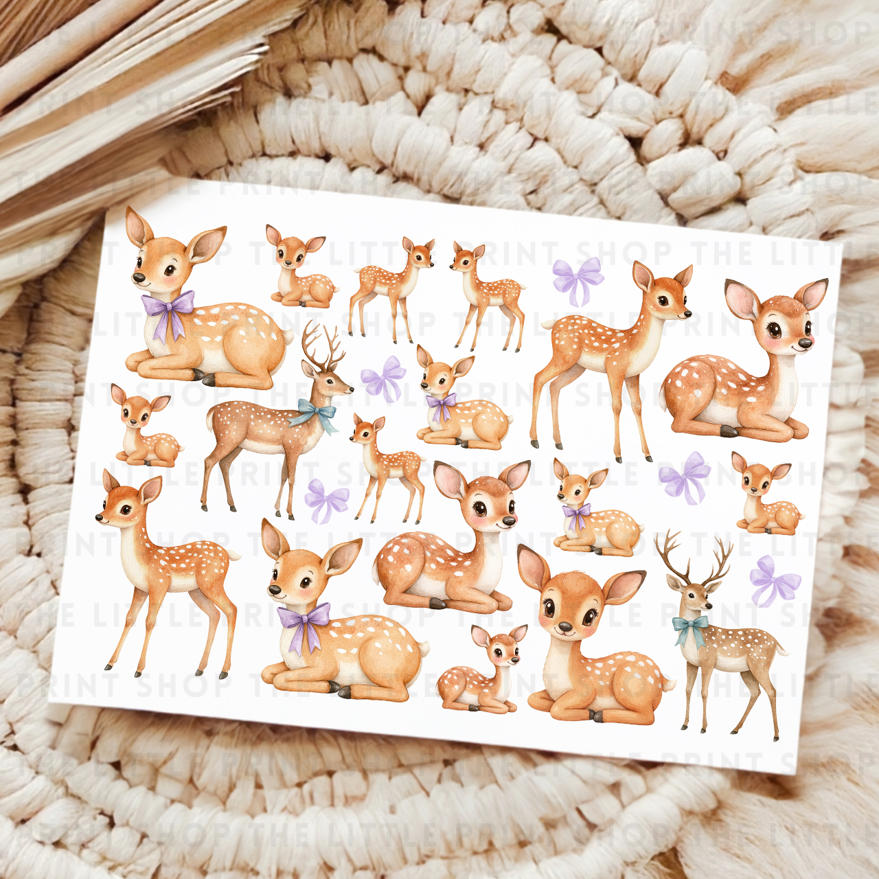 Deer - UV DTF A4 Decal Sheet