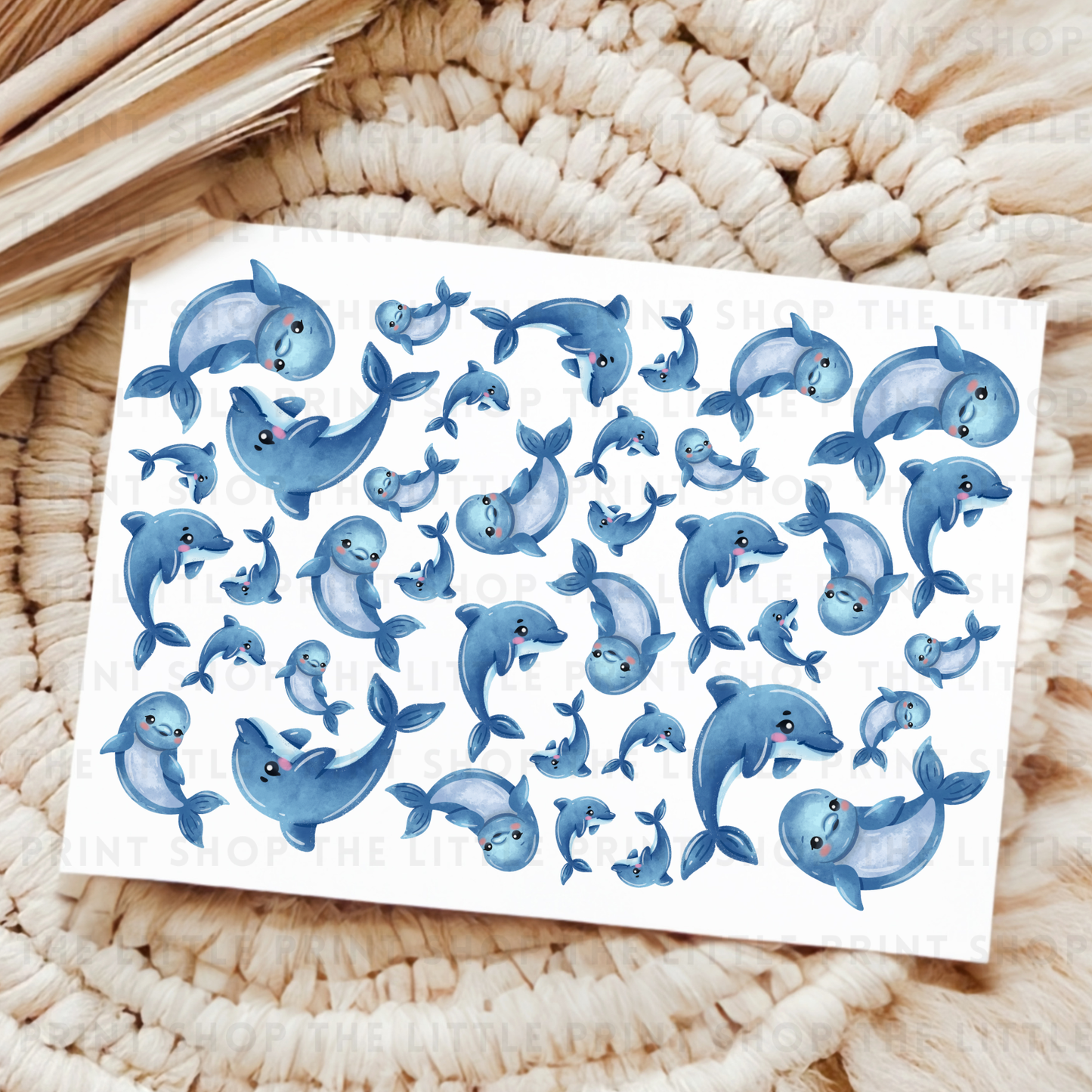 Dolphins - UV DTF A4 Decal Sheet