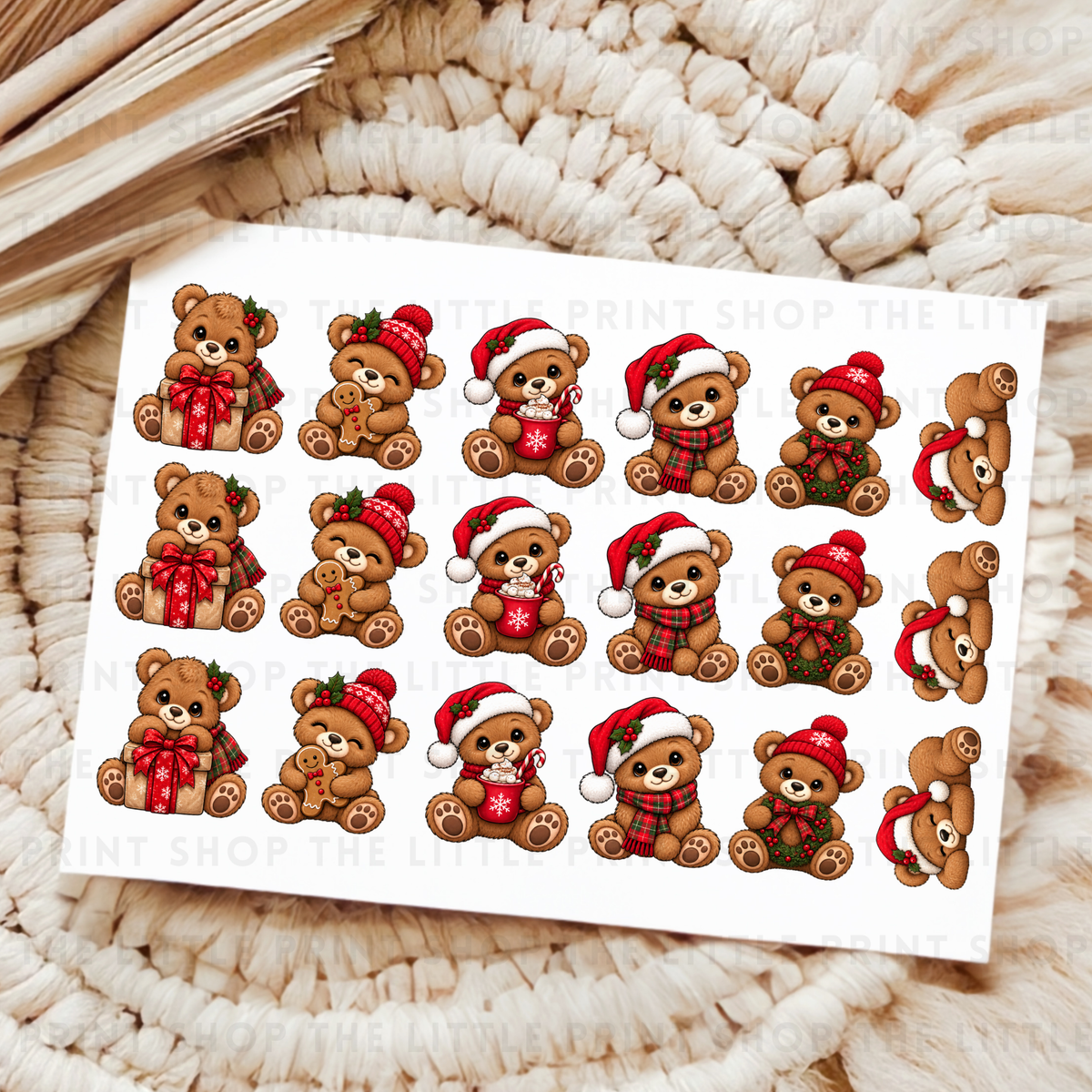 Christmas Bears - UVDTF A4 Transfer Sheet