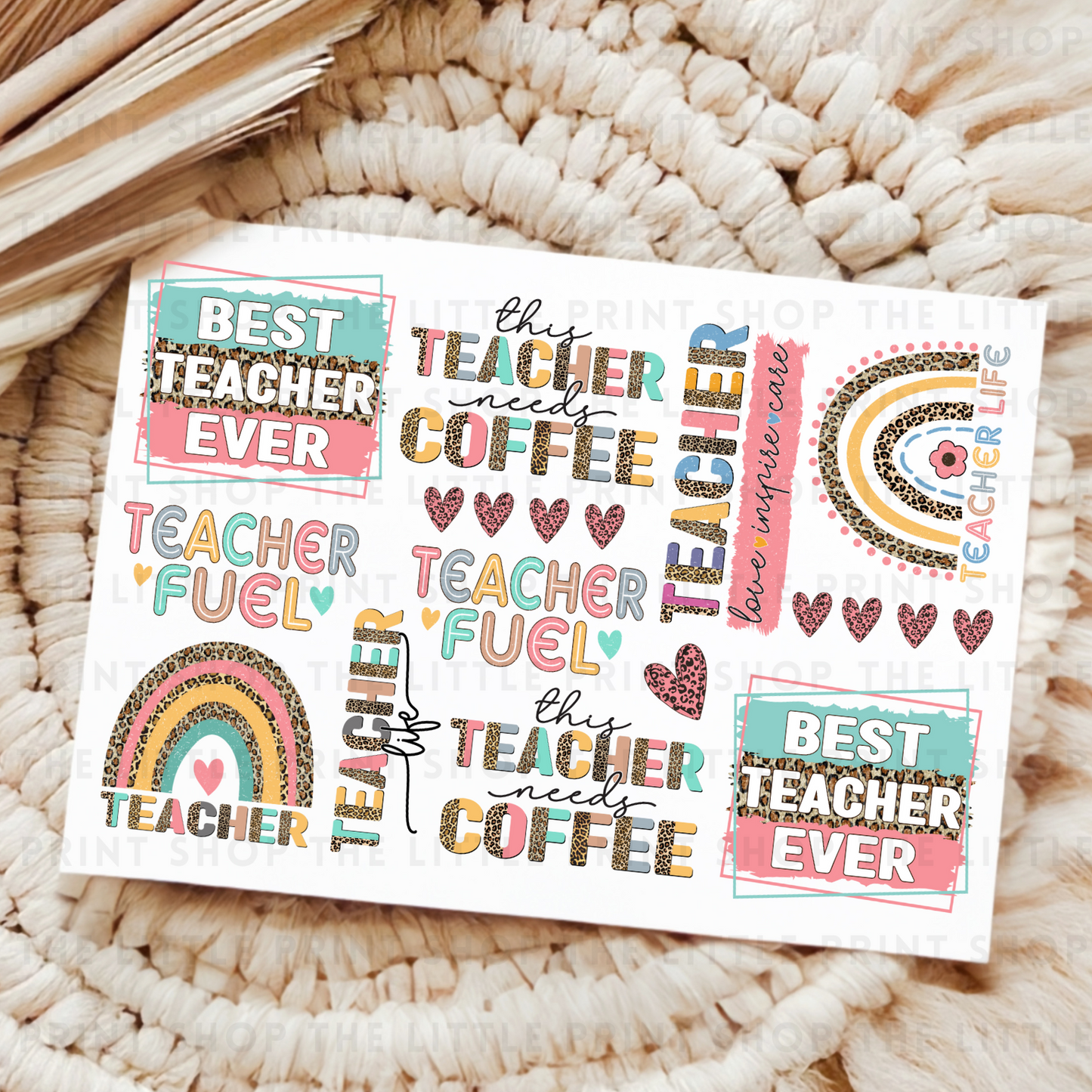Teacher - UV DTF A4 Decal Sheet