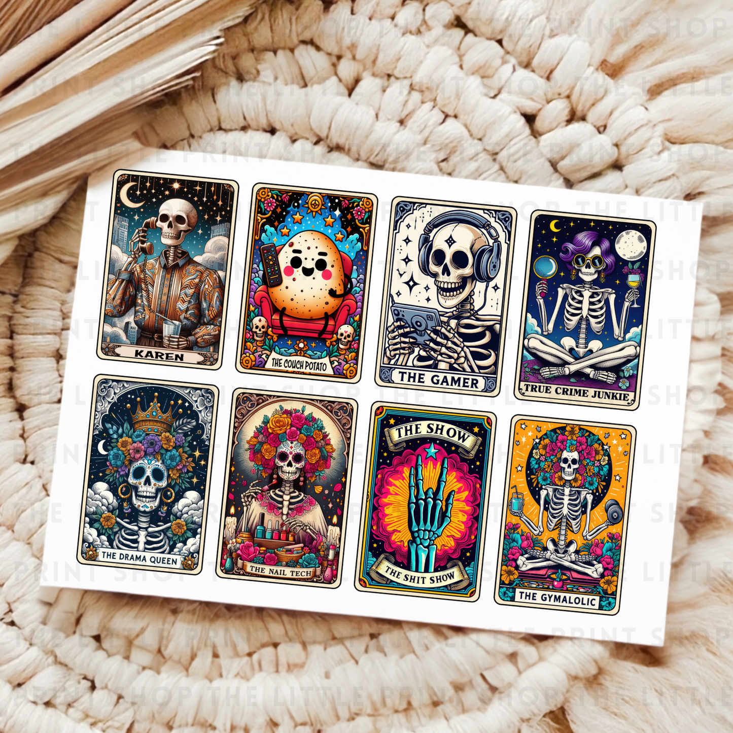 Tarot Cards - UV DTF A4 Decal Sheet
