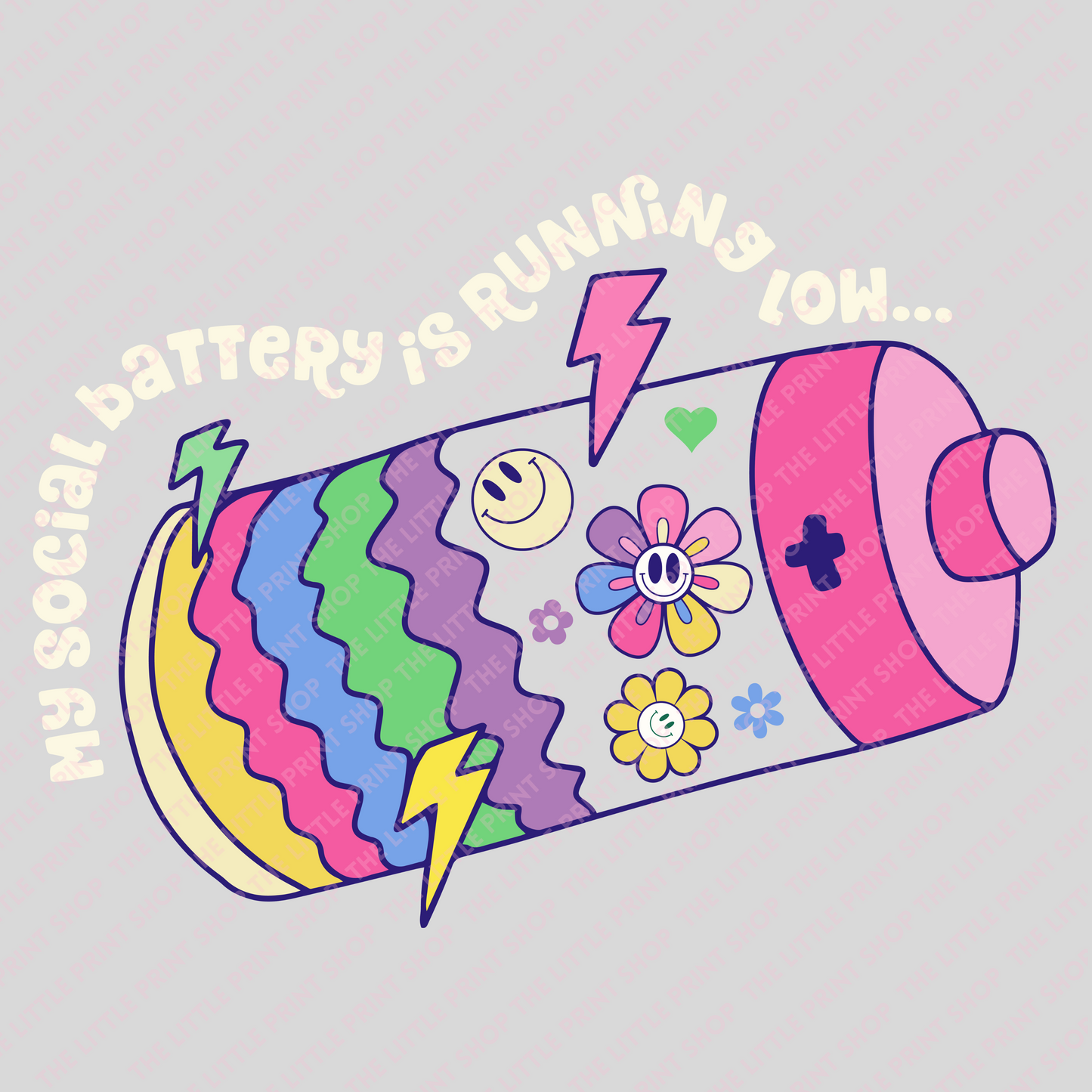 Battery - UV DTF 3 inch Decals