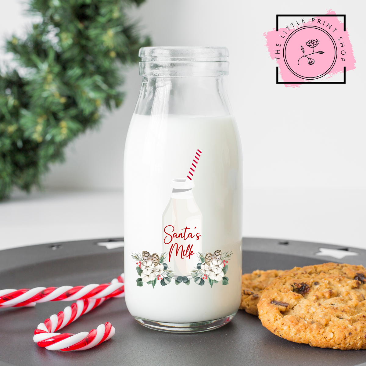 Santa's Milk - UV DTF Decal