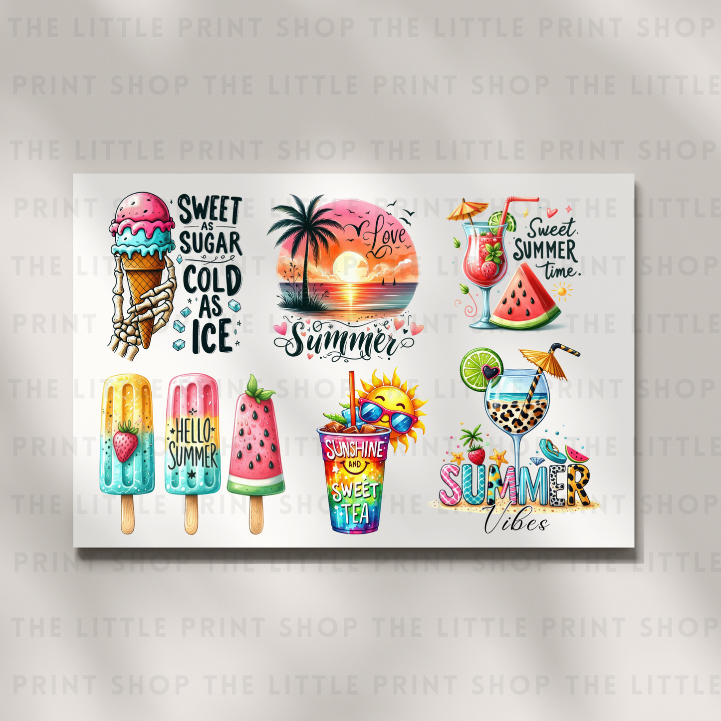 Summer Time - DTF A4 Transfer Sheet