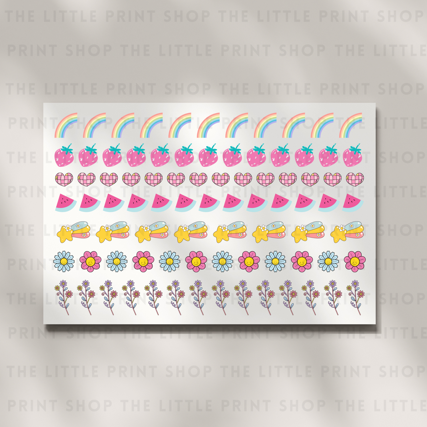 Girl Theme - DTF A4 Hair Bow Transfer Sheet