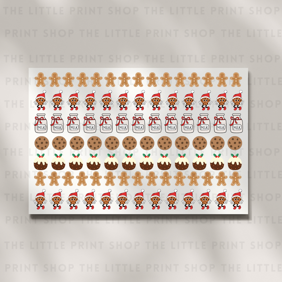 Cookies & Milk - DTF A4 Hair Bow Transfer Sheet