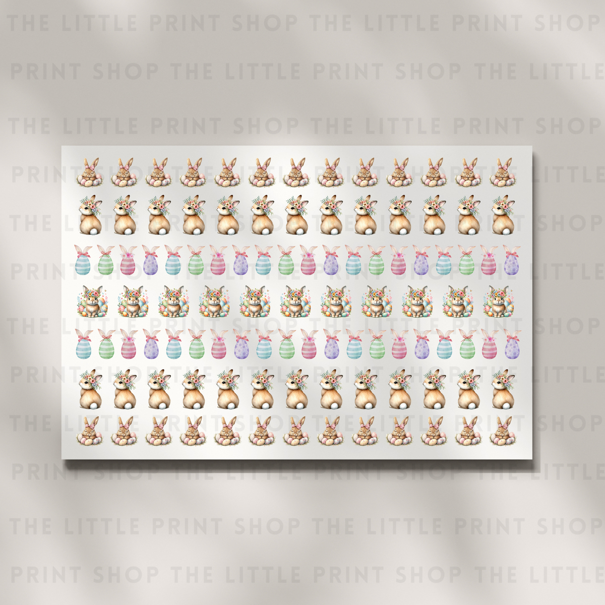 Bunnies - DTF A4 Hair Bow Transfer Sheet