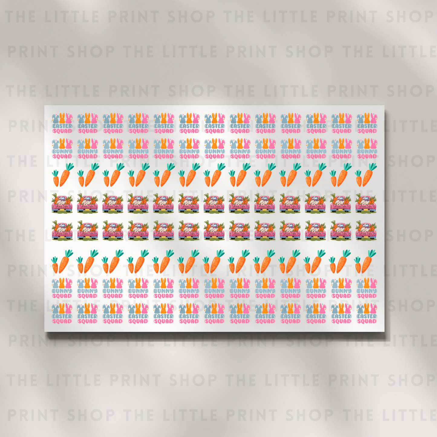Easter Squad - DTF A4 Hair Bow Transfer Sheet