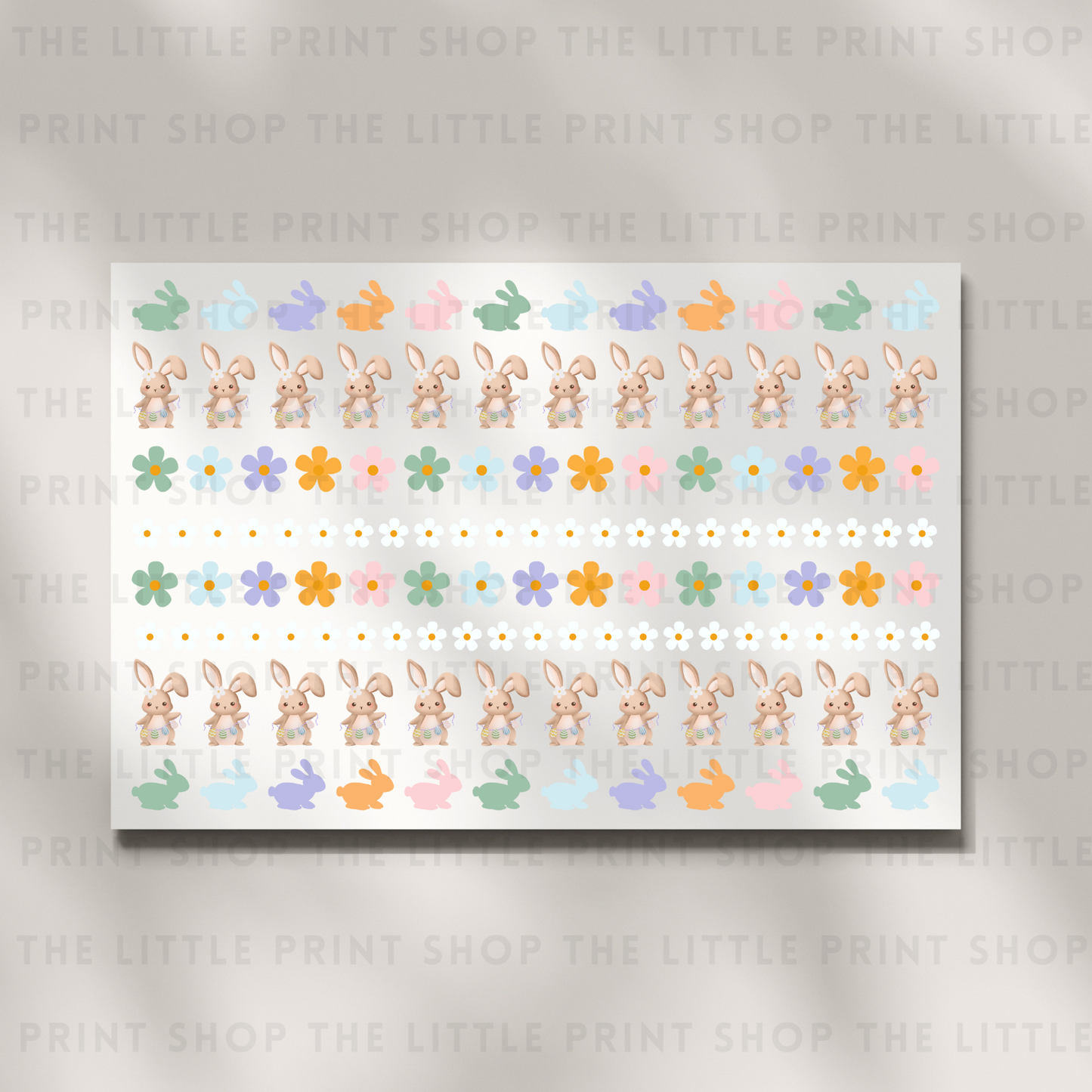 Spring Flowers - DTF A4 Hair Bow Transfer Sheet