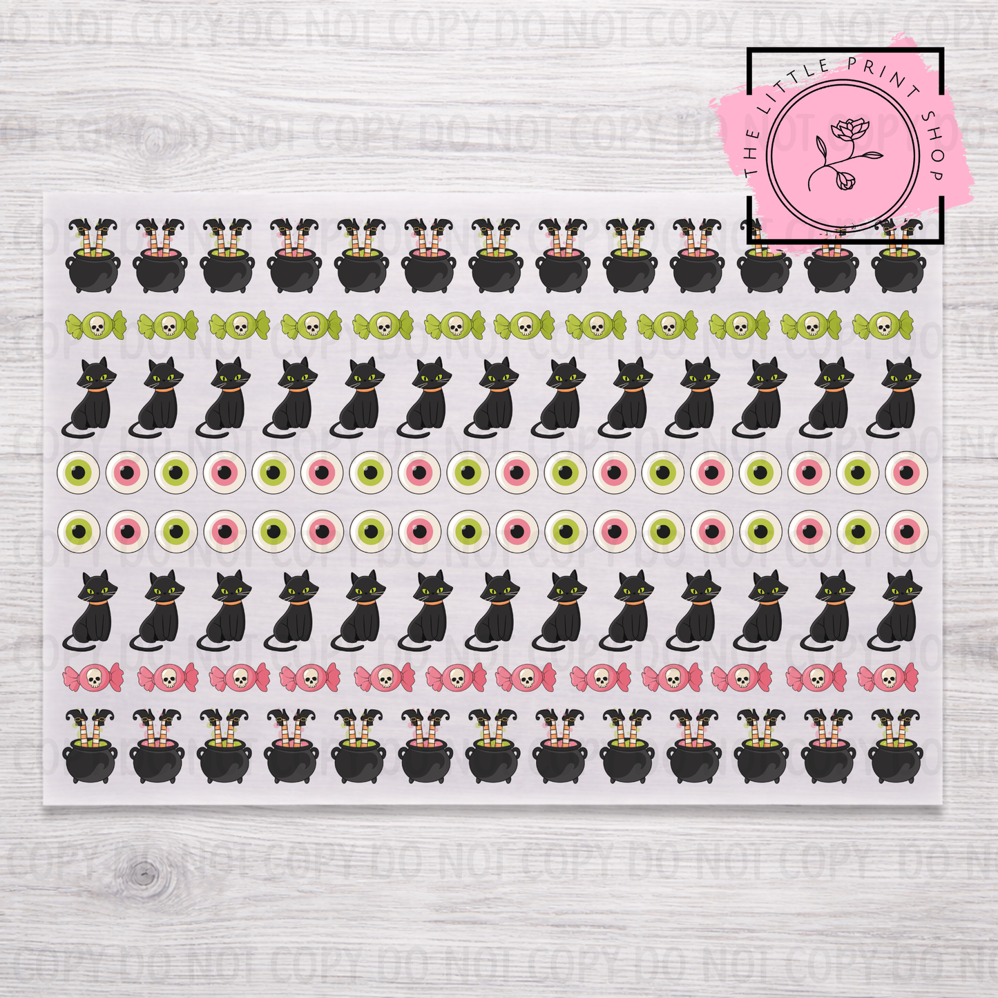 Witches - DTF A4 Hair Bow Transfer Sheet