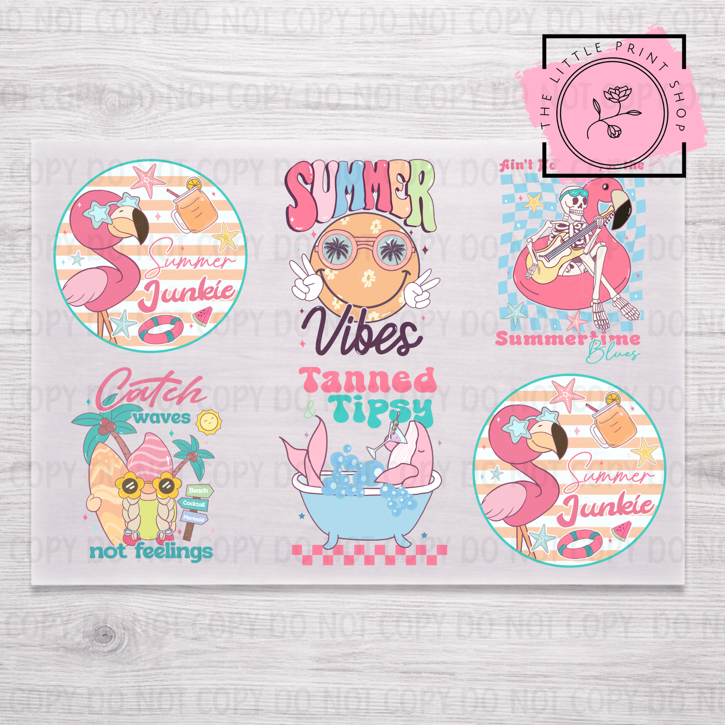 Summer Vibes - DTF A4 Transfer Sheet