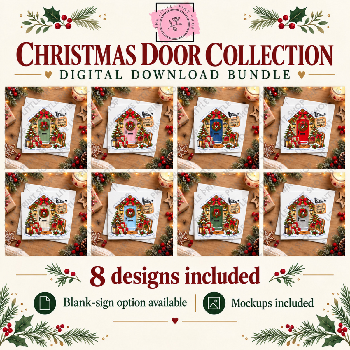 Christmas Front Doors - Digital Product