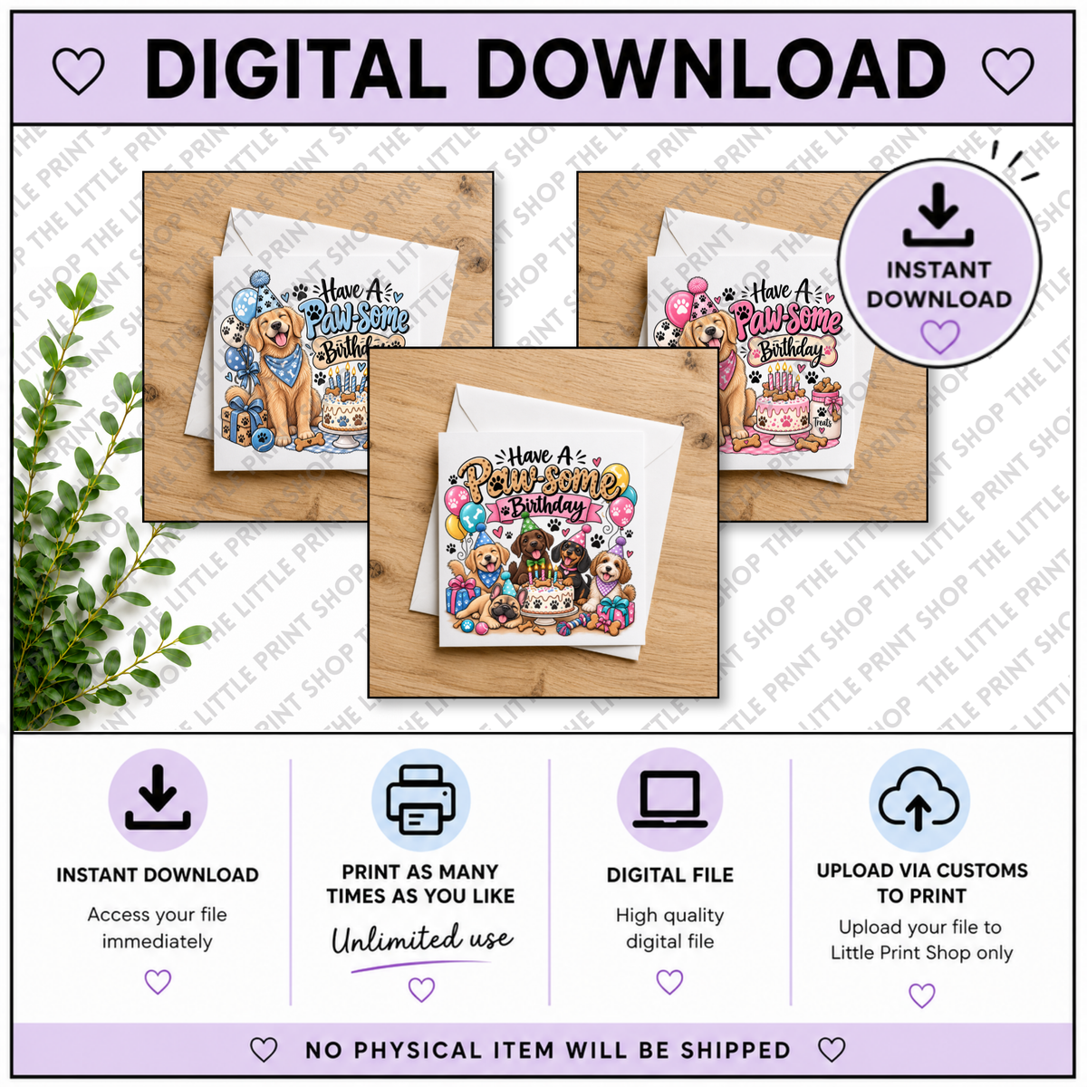 Pawsome Birthday Trio - Digital Product