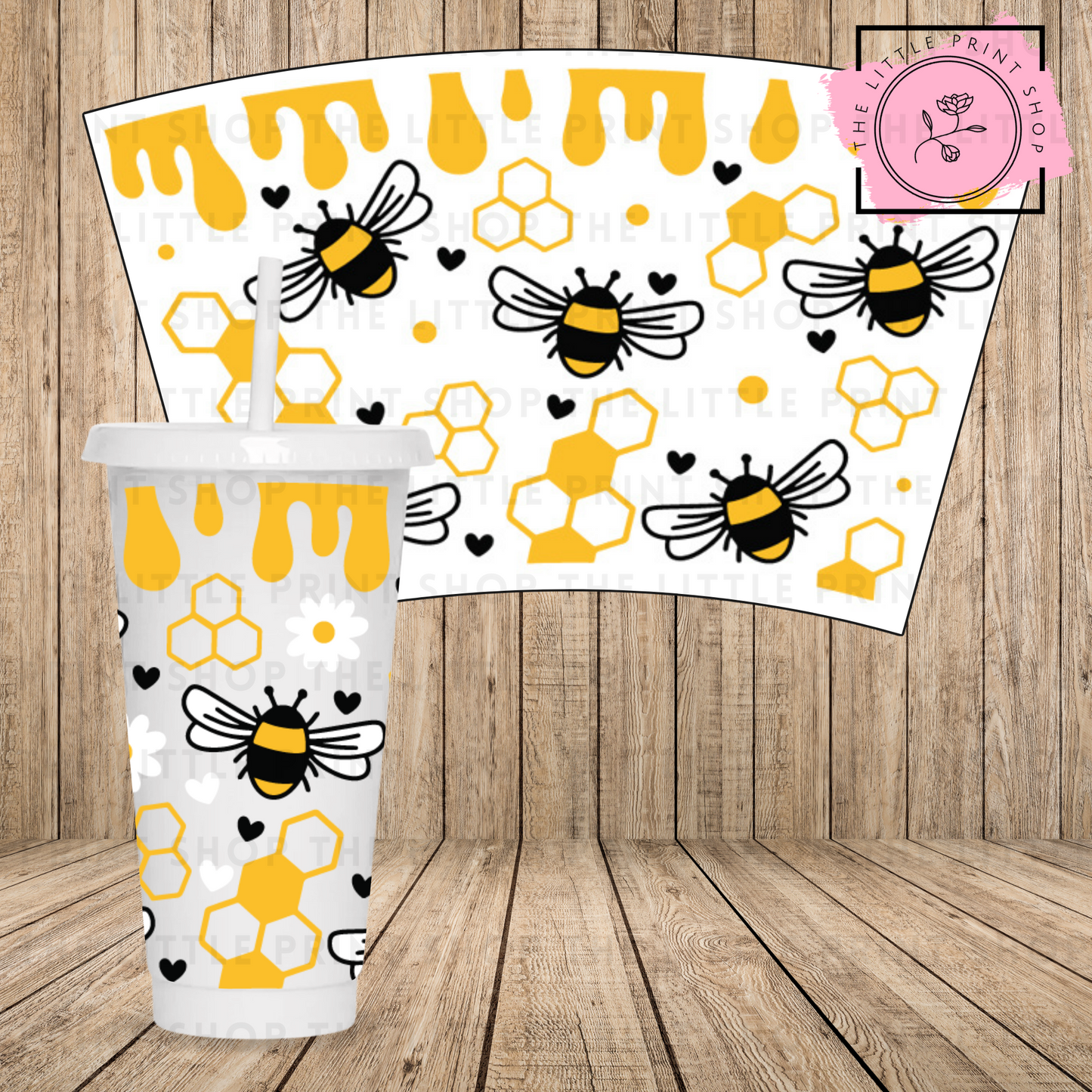 Beehive - 24oz Printed UV DTF Wrap