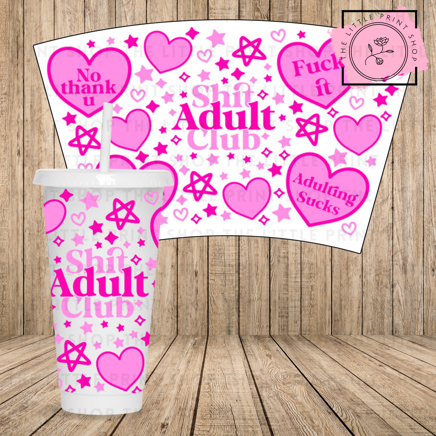 Adult Club - 24oz Printed UV DTF Wrap