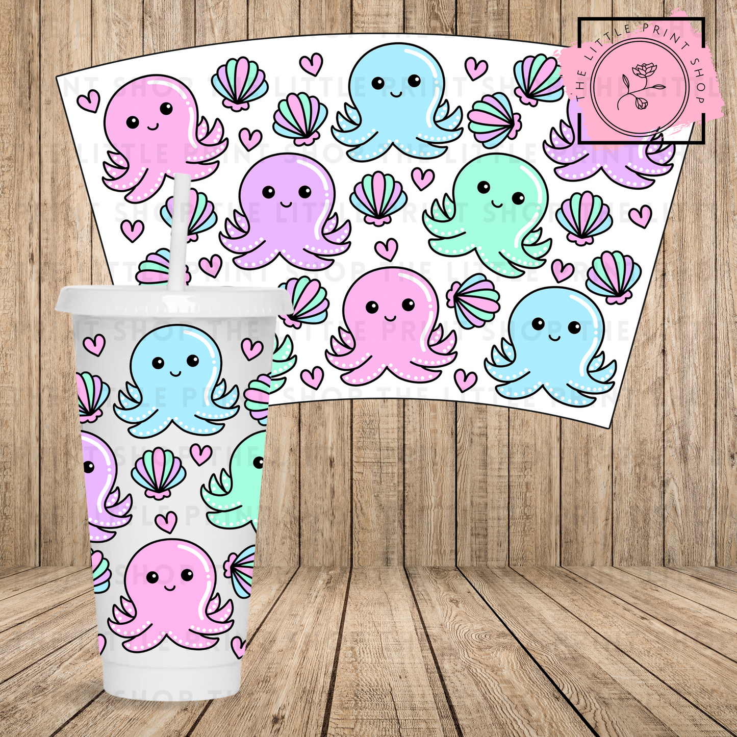Octopus - 24oz Printed UV DTF Wrap
