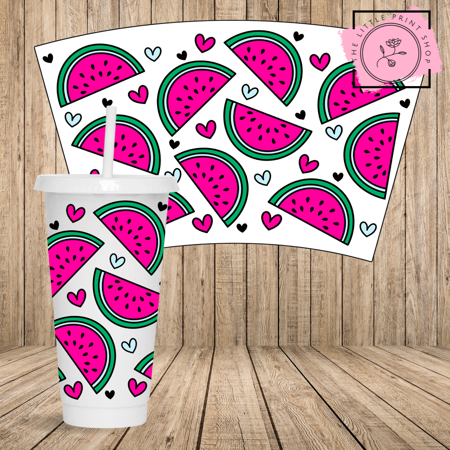 Watermelon - 24oz Printed UV DTF Wrap