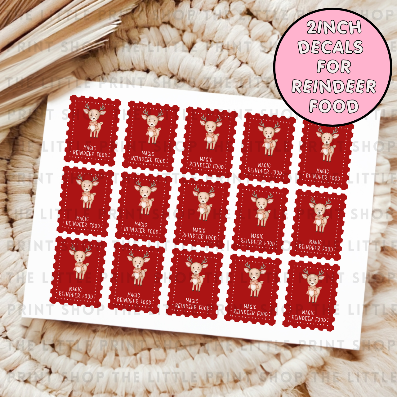 Magic Reindeer Food - UV DTF Decal Sheet