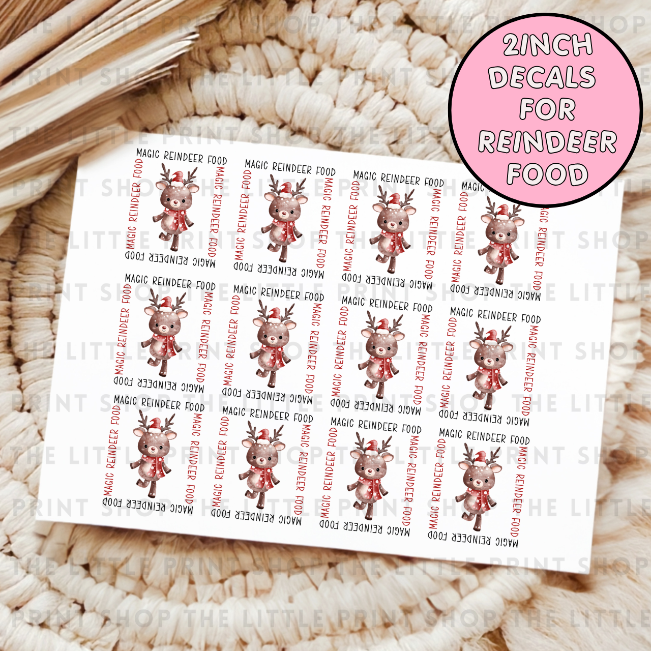Magic Reindeer Food - UV DTF Decal Sheet