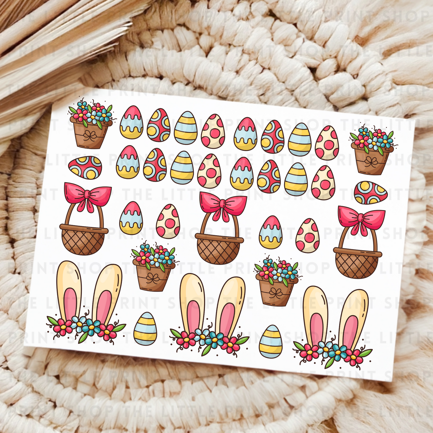 Easter Basket - UV DTF 8x6 Decal Sheet
