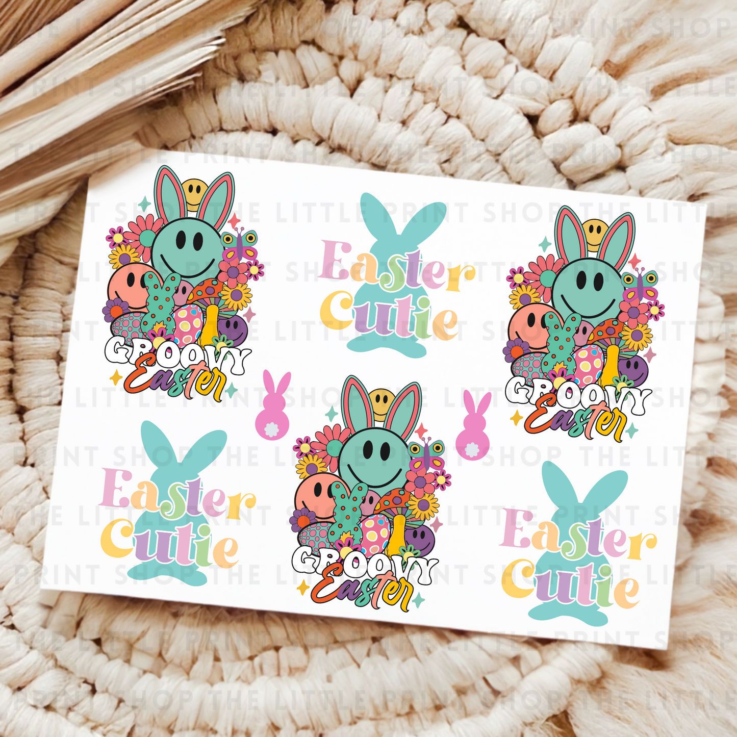 Easter Cutie - UV DTF 8x6 Decal Sheet