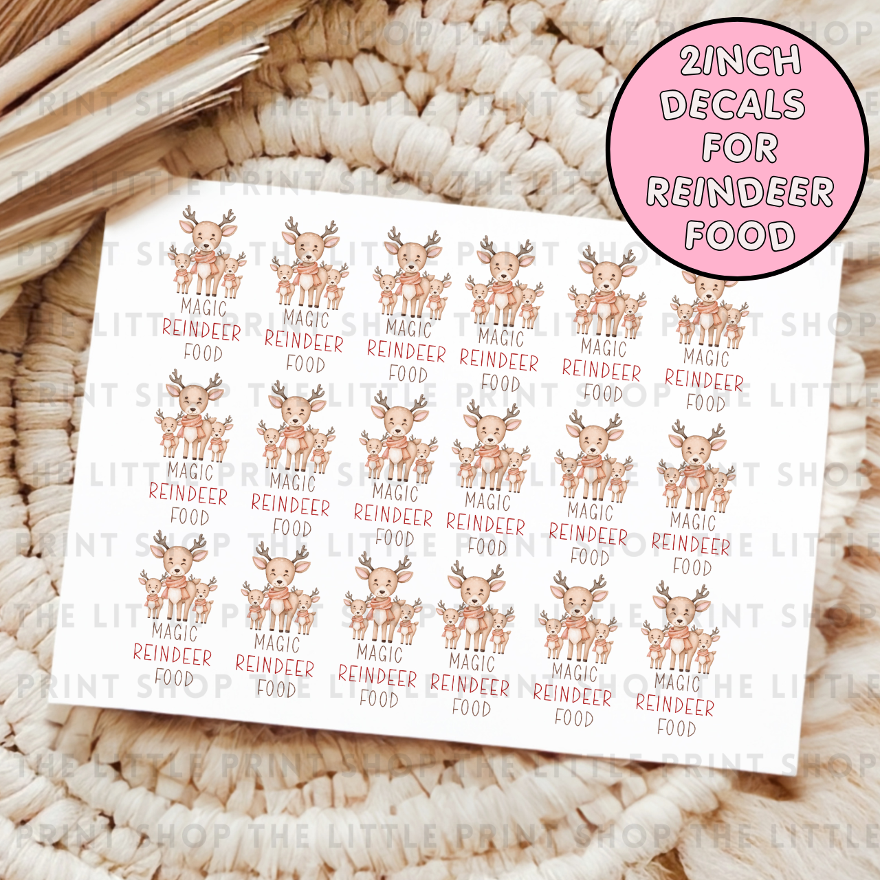 Magic Reindeer Food - UV DTF Decal Sheet