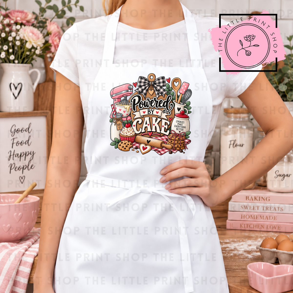 Powered By Cake - DTF Transfer Decal