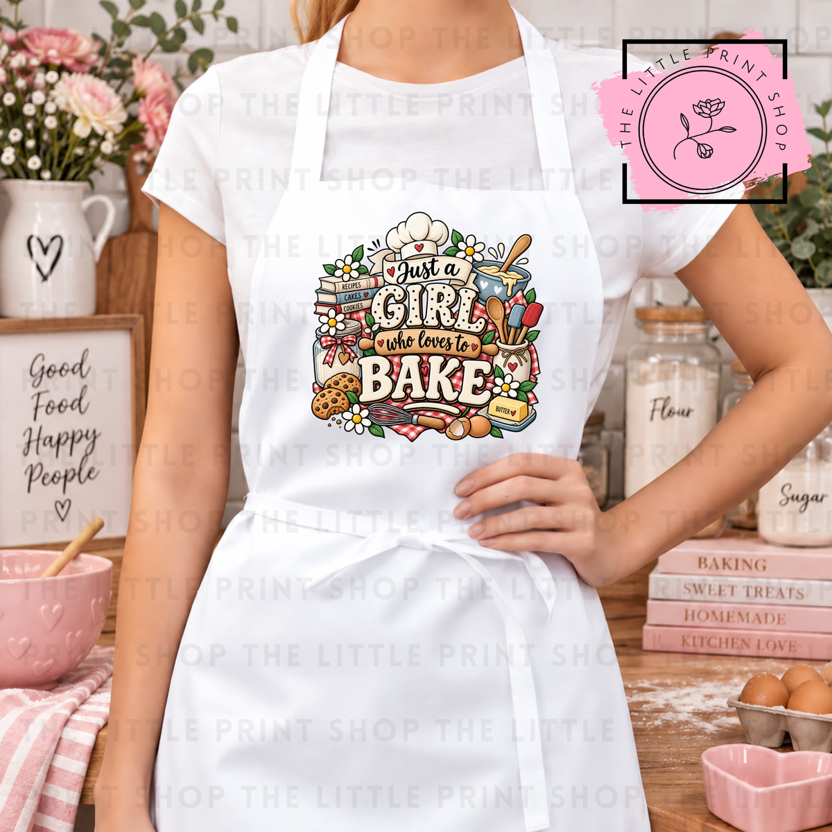 Just A Girl Who Loves To Bake - DTF Transfer Decal