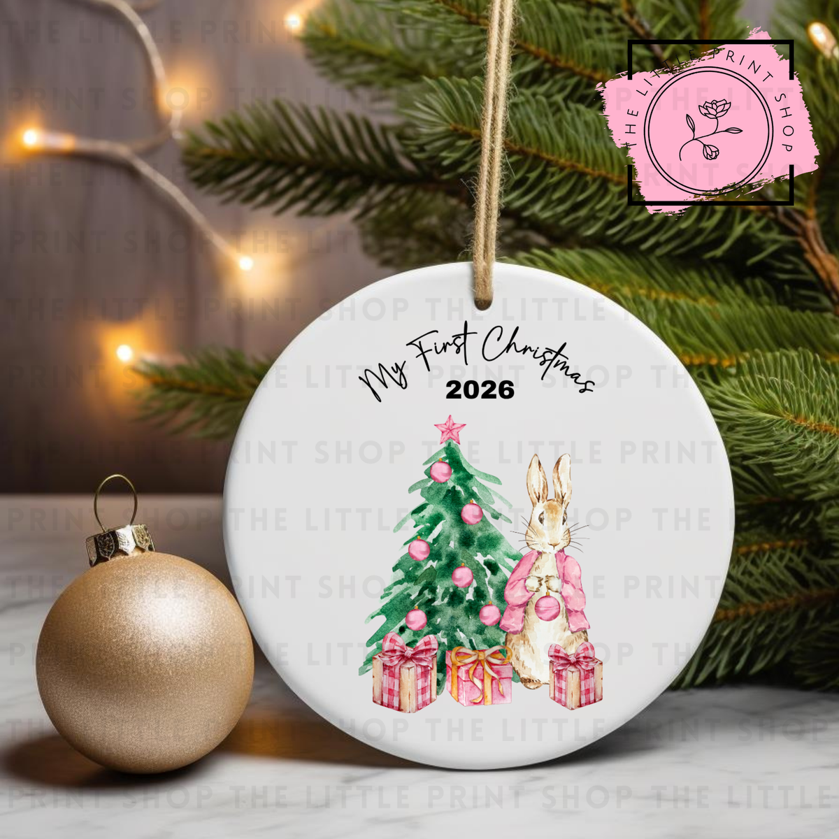 My First Christmas - UV DTF Bauble Decal