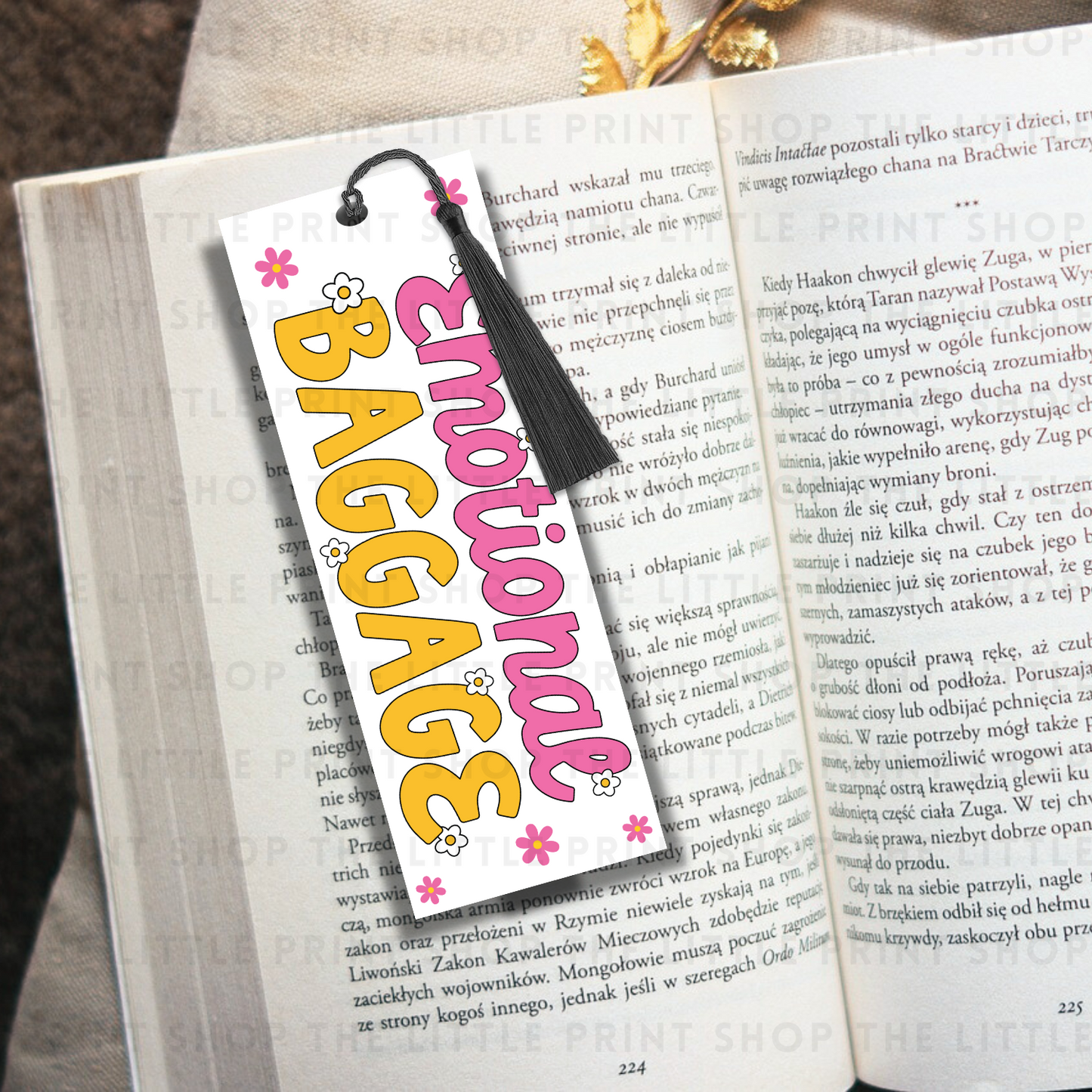 Baggage - UV DTF 14cm x 5cm Bookmark Decal