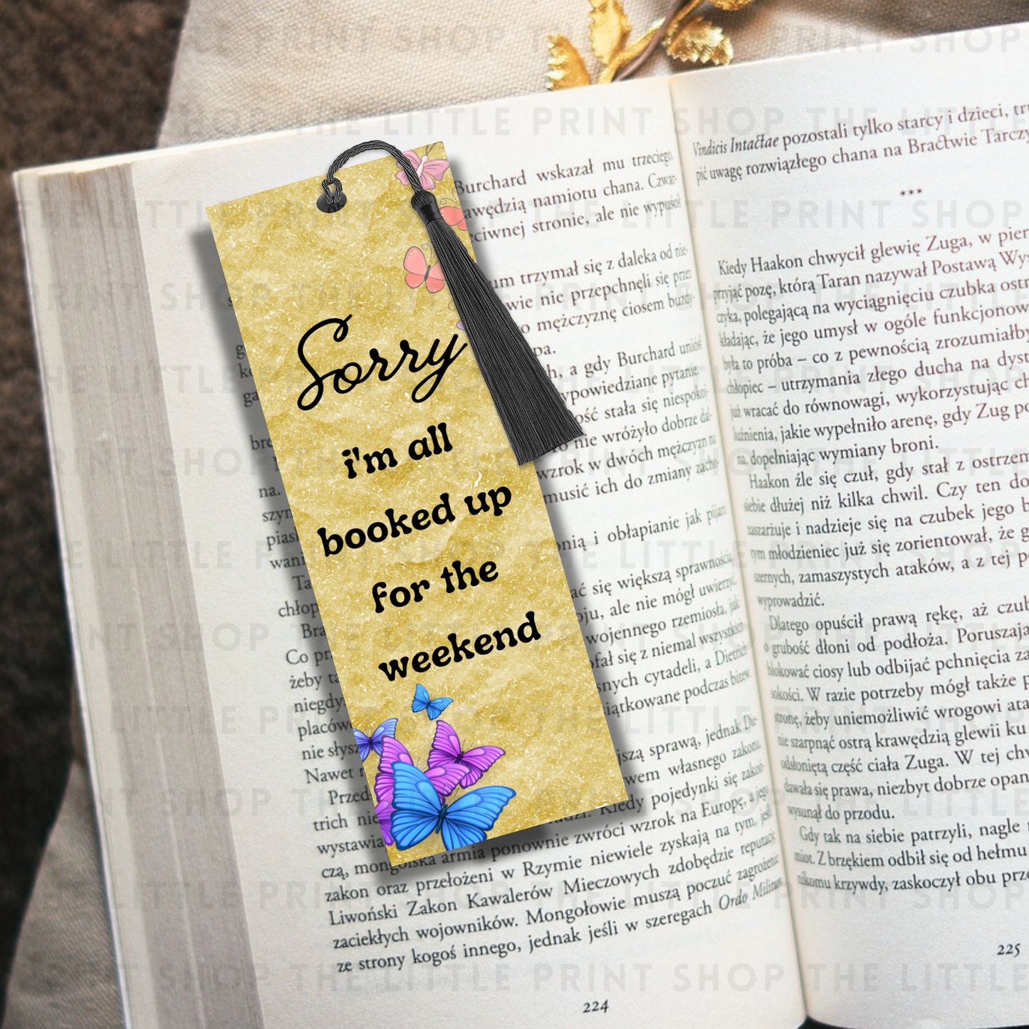 Sorry - UV DTF 14cm x 5cm Bookmark Decal