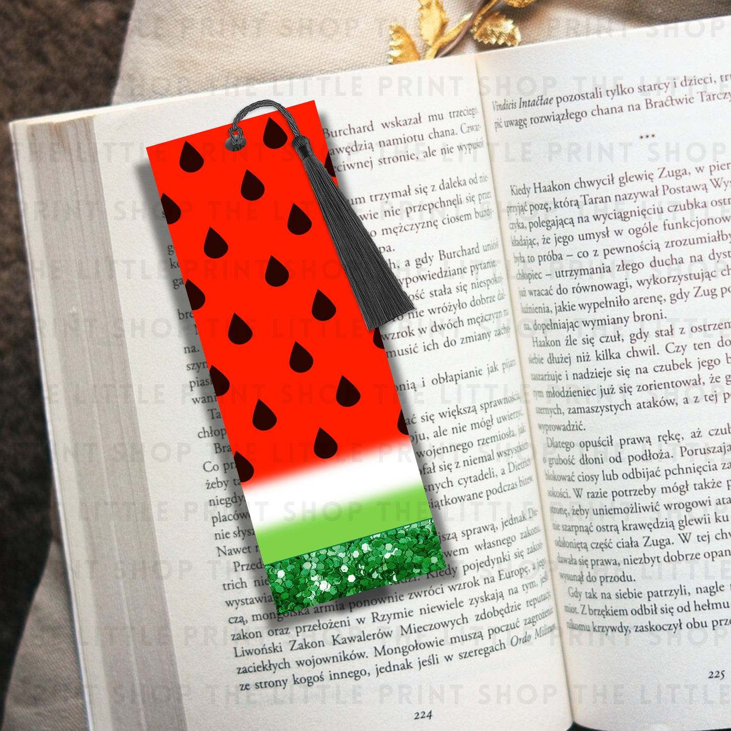Watermelon - UV DTF 14cm x 5cm Bookmark Decal