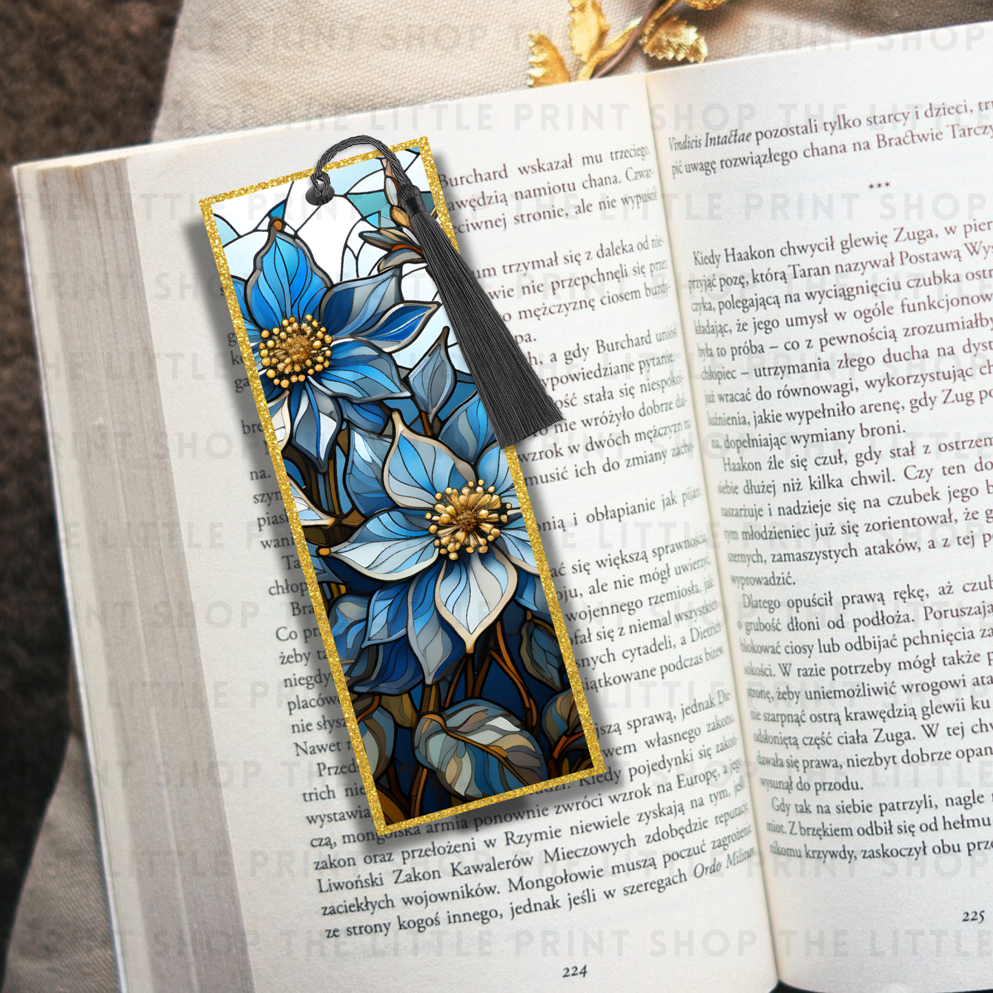 Stained Glass - UV DTF 14cm x 5cm Bookmark Decal