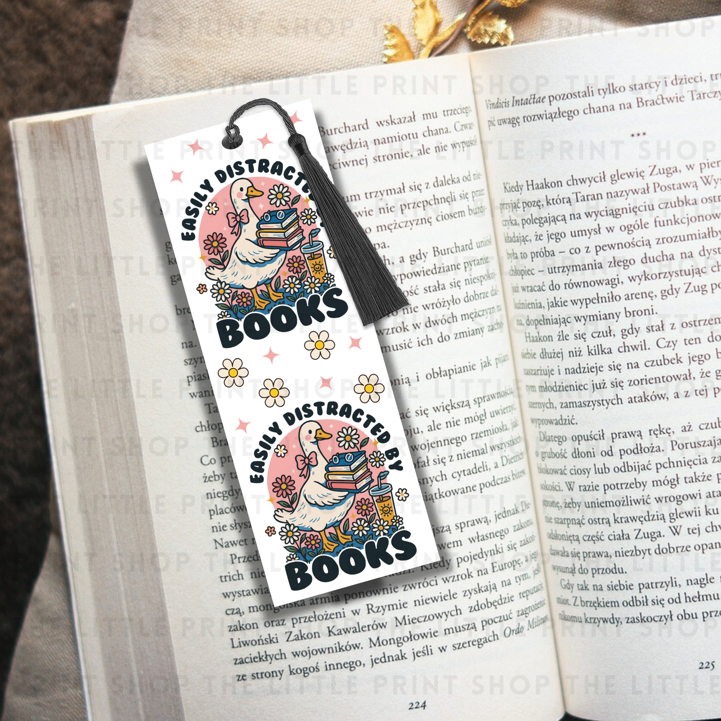 Easily Distracted - UV DTF 14cm x 5cm Bookmark Decal