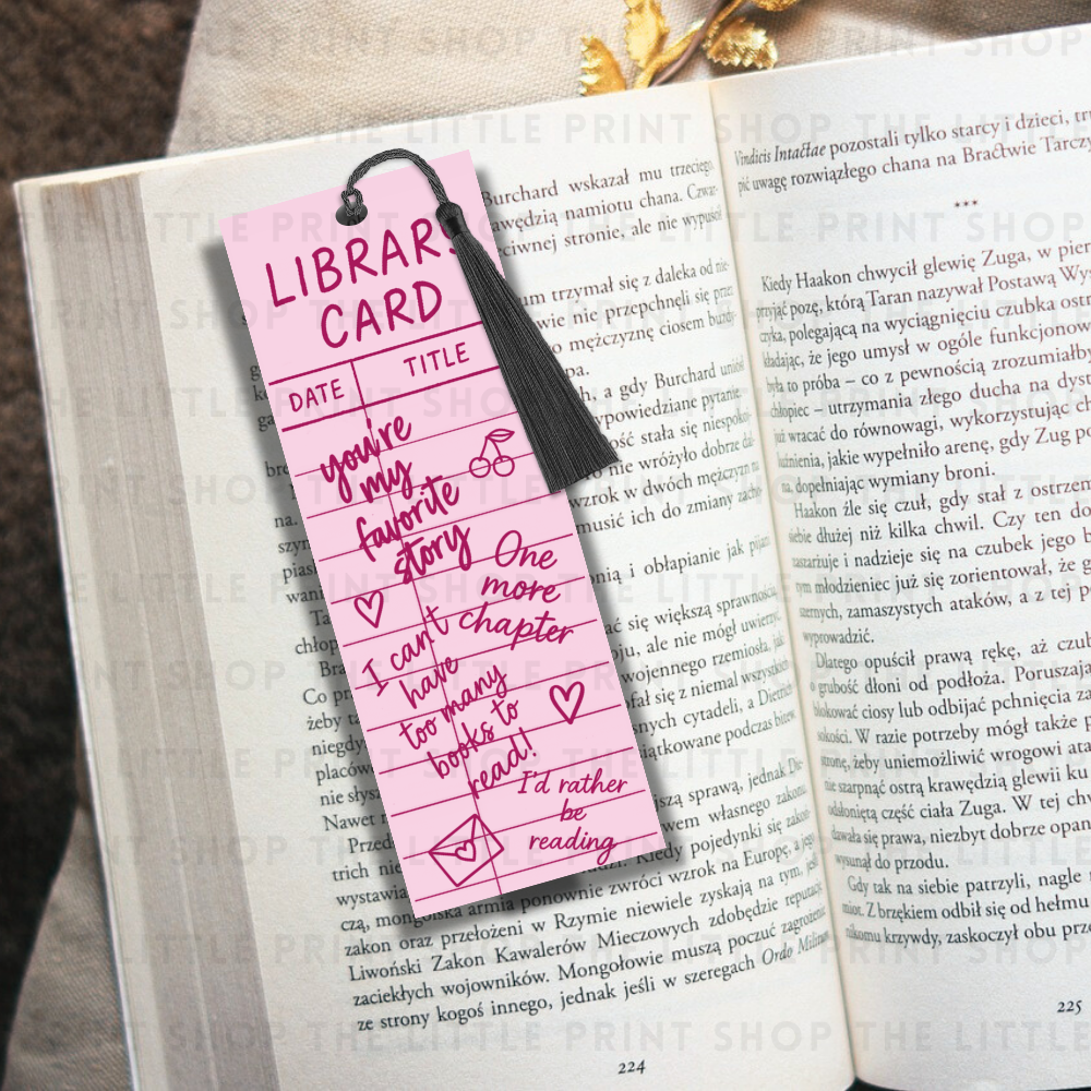 Public Library - UV DTF 14cm x 5cm Bookmark Decal
