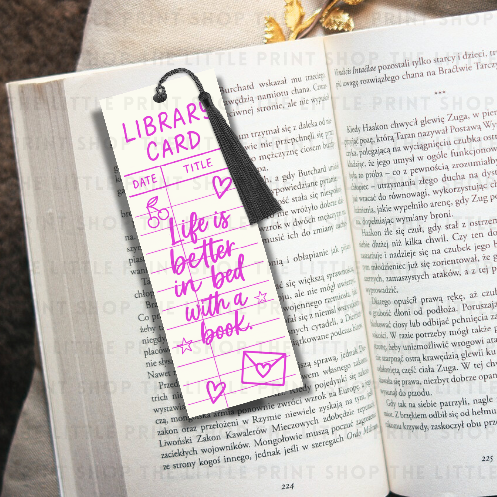 Public Library - UV DTF 14cm x 5cm Bookmark Decal