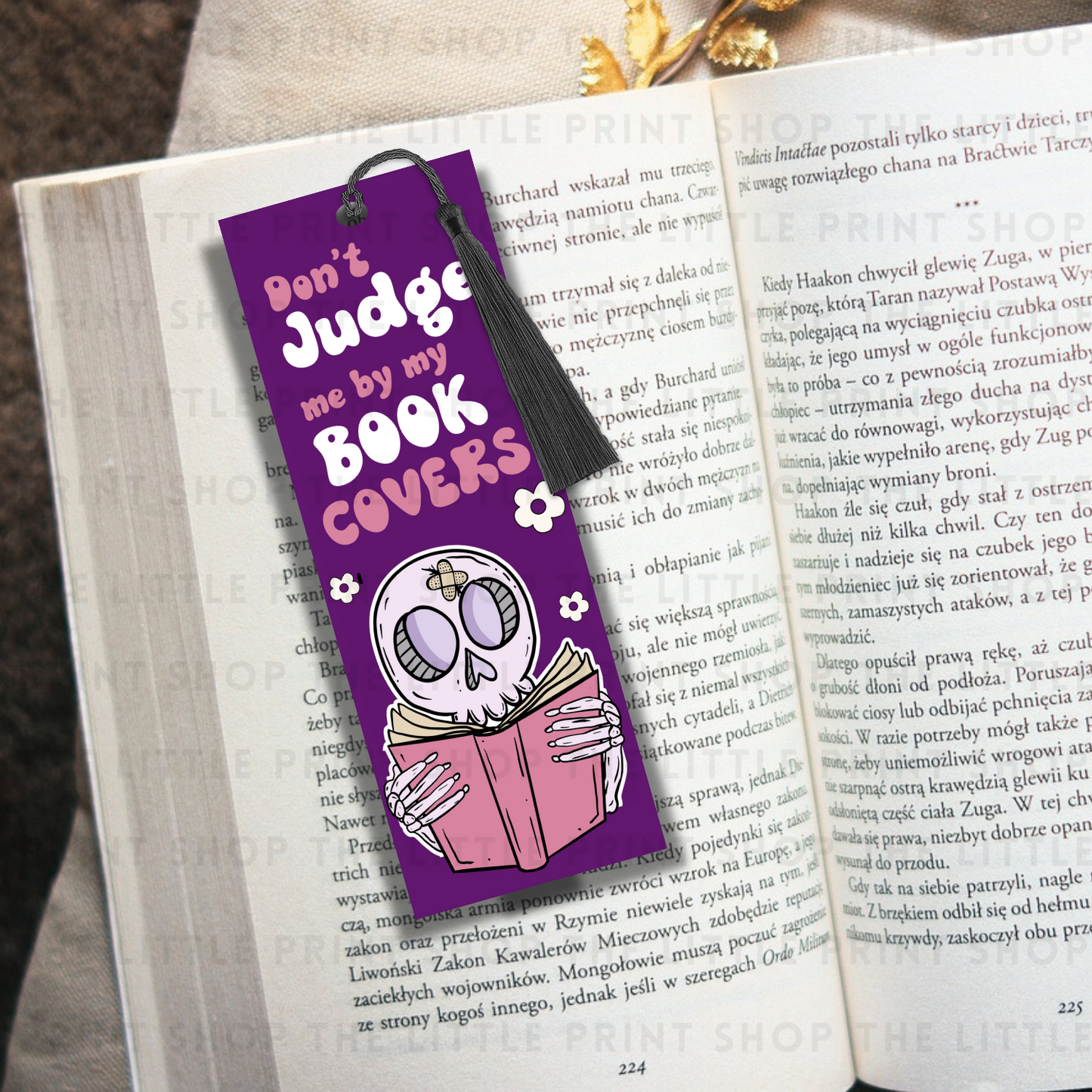 Don't Judge - UV DTF 14cm x 5cm Bookmark Decal