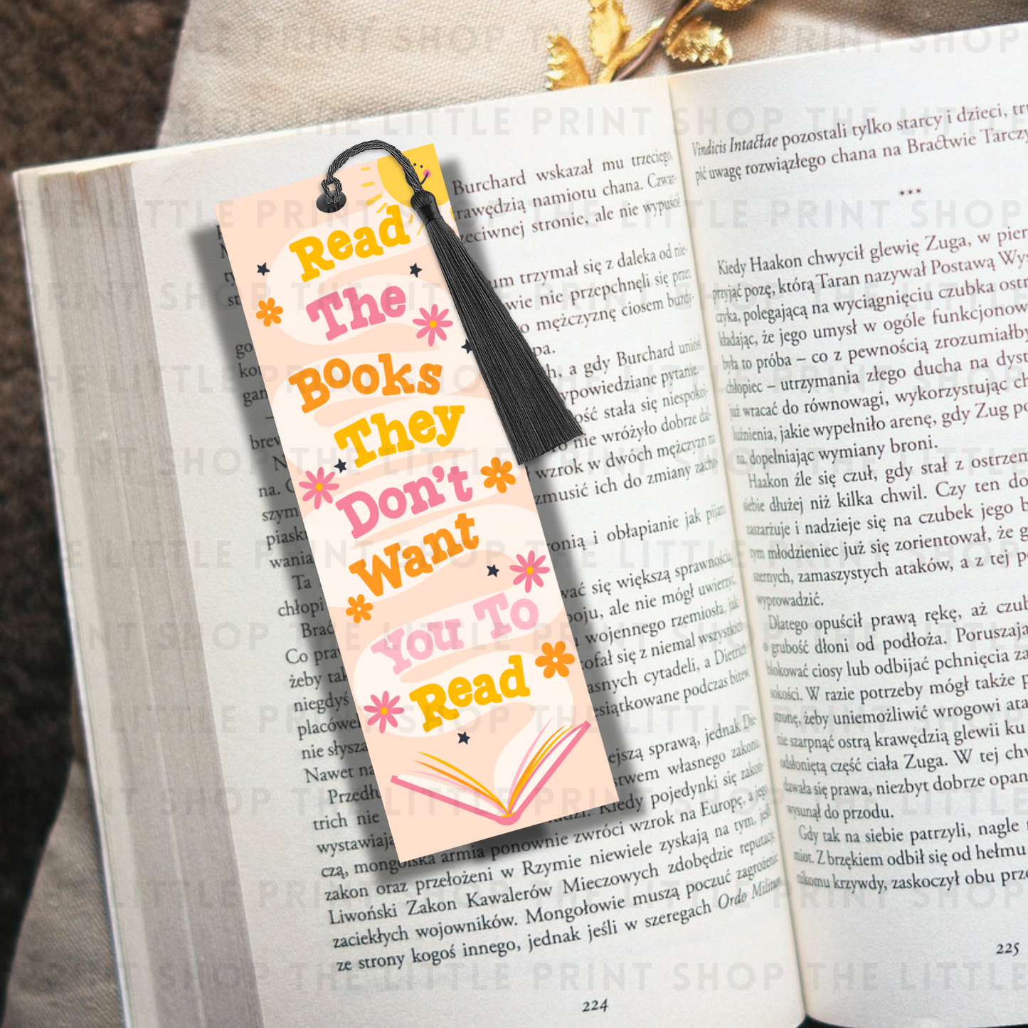 Read The Books - UV DTF 14cm x 5cm Bookmark Decal