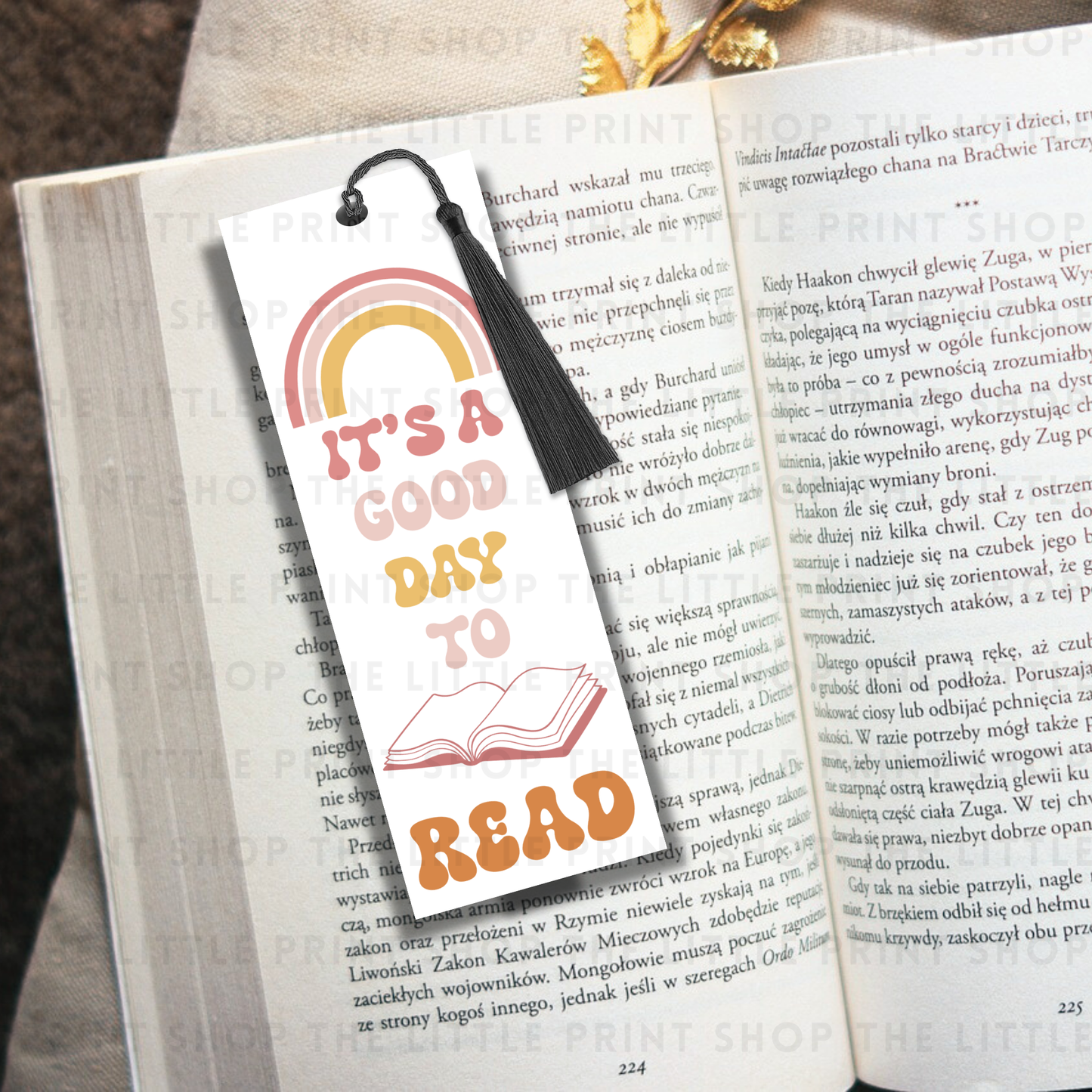 Good Day To Read - UV DTF 14cm x 5cm Bookmark Decal
