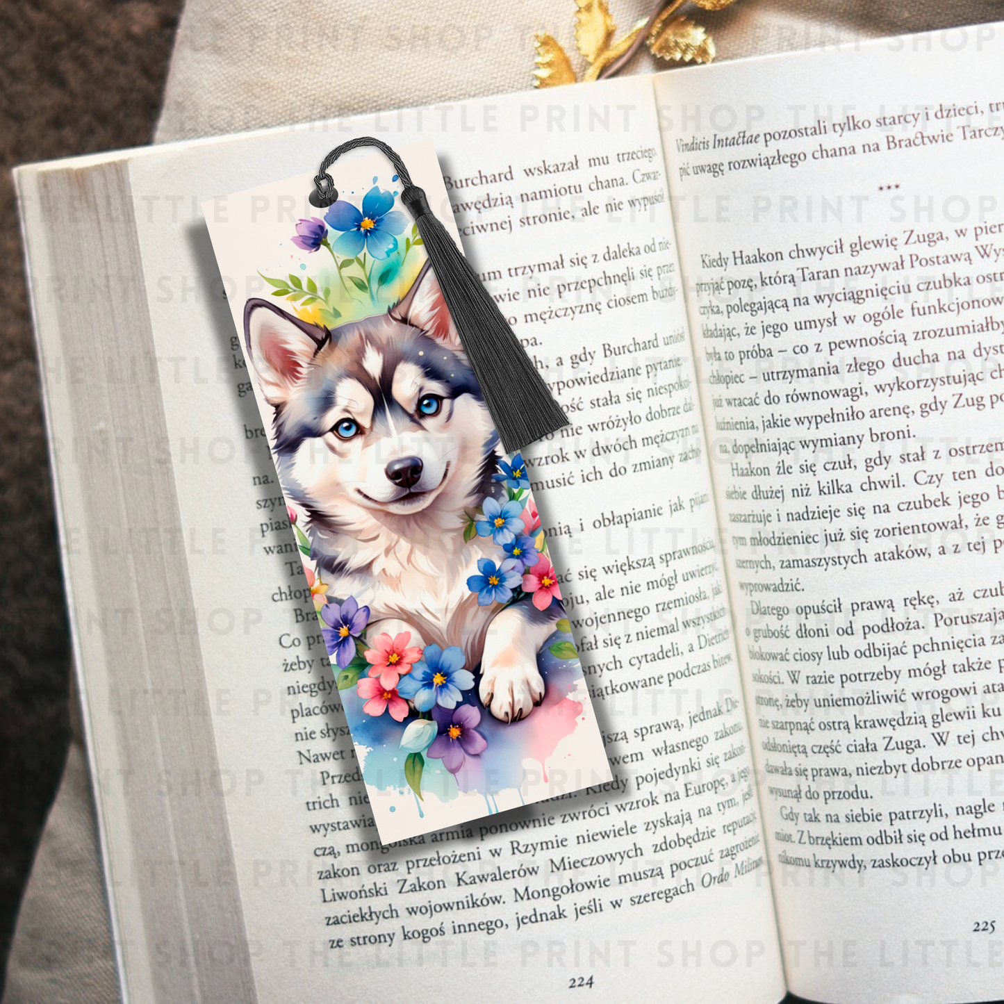 Dog - UV DTF 14cm x 5cm Bookmark Decal
