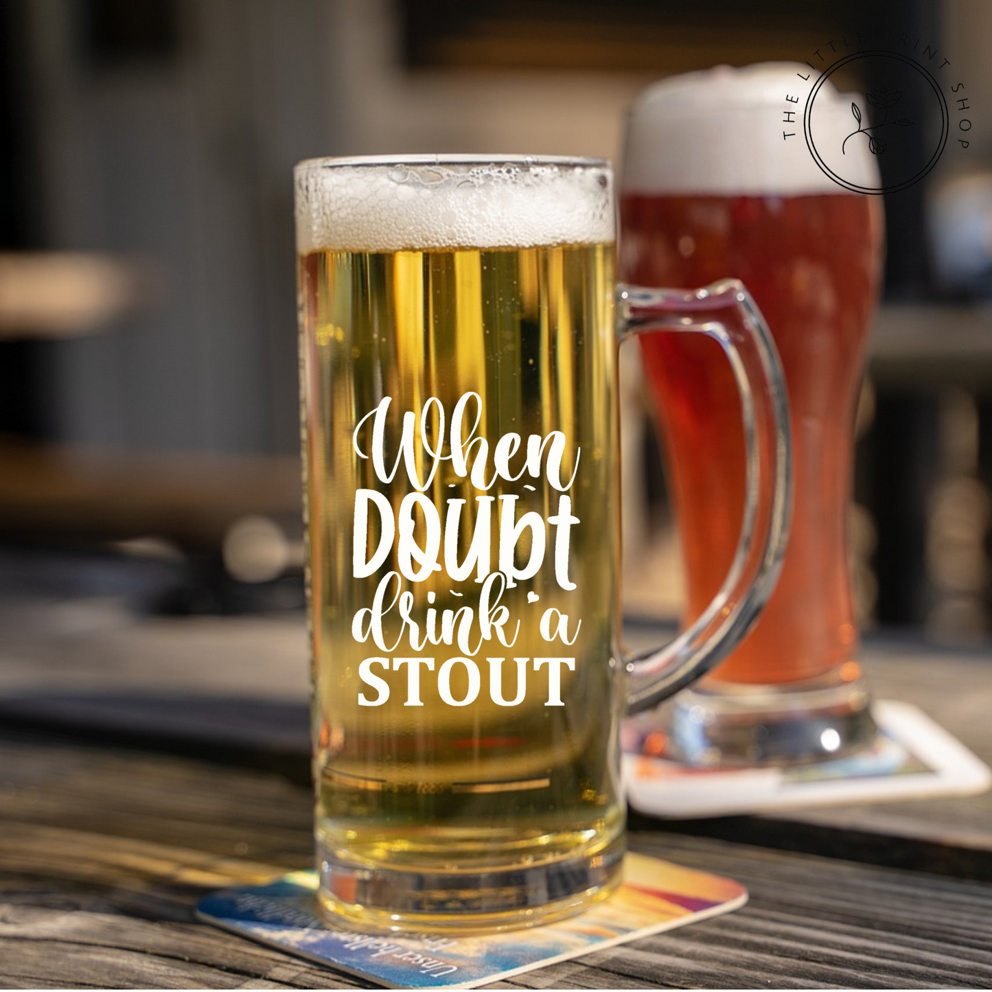 Drink Stout - UV DTF 3 inch Decals