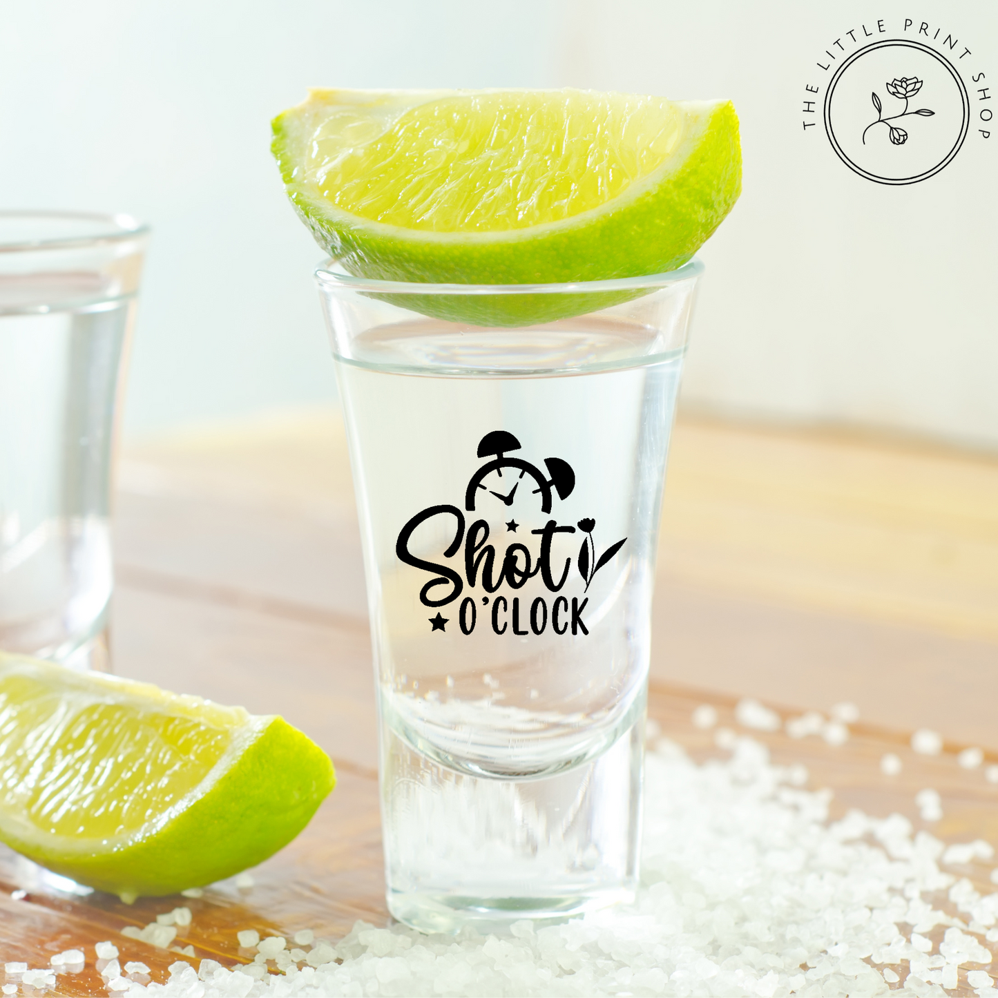 Shot O'Clock - UV DTF 4cm Shot Glass Decal