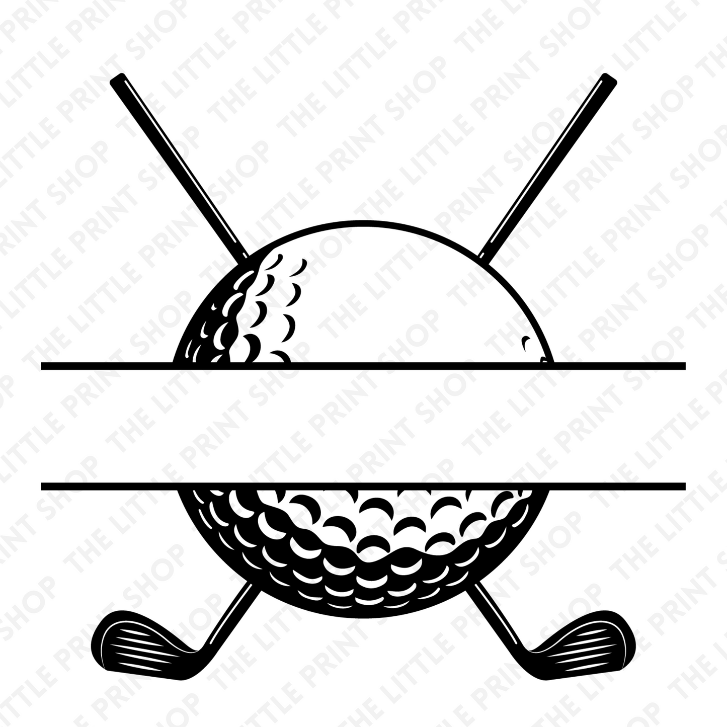 Golf - Plain - UV DTF 3 inch Decals