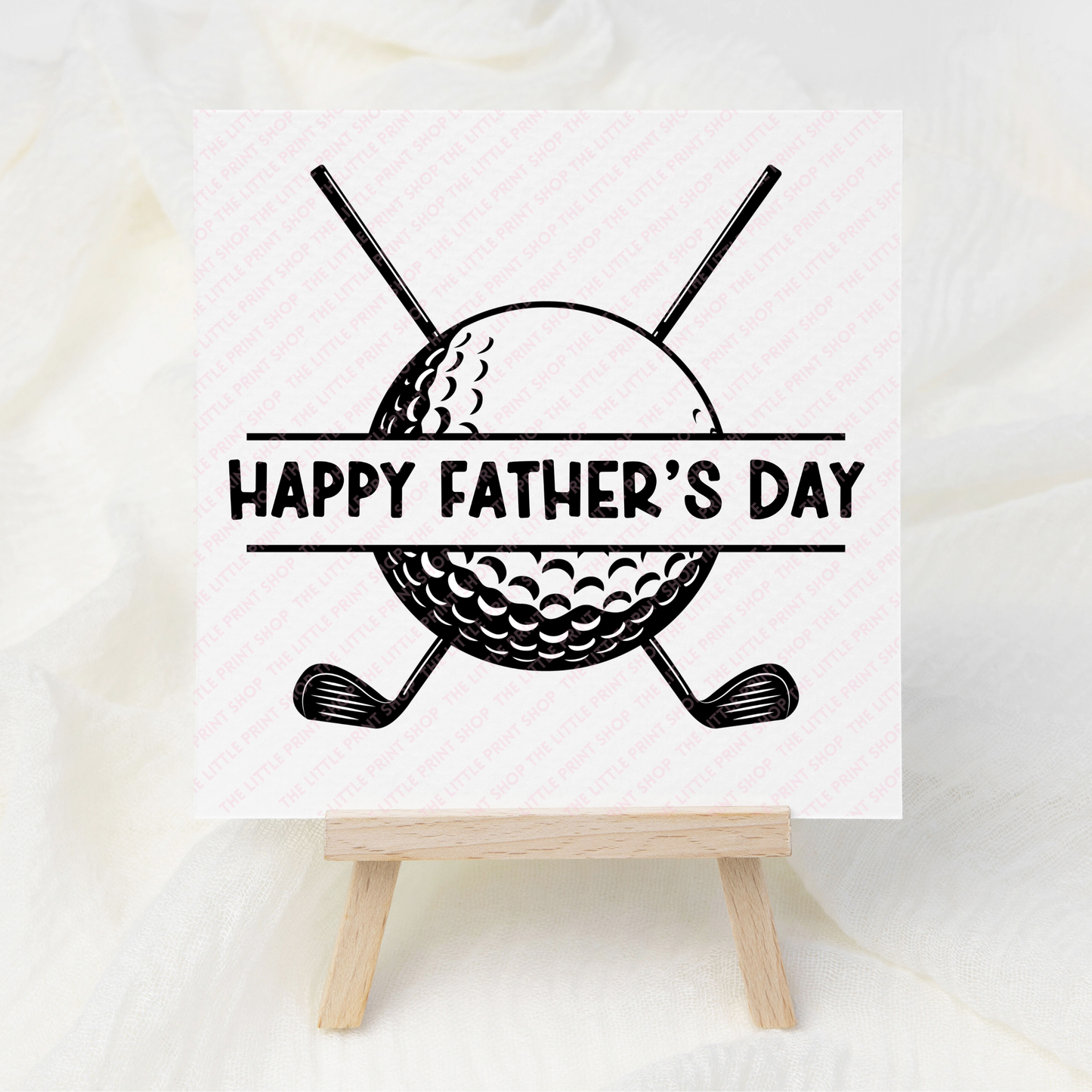 Golf - Happy Father's Day - UV DTF 3 inch Decals