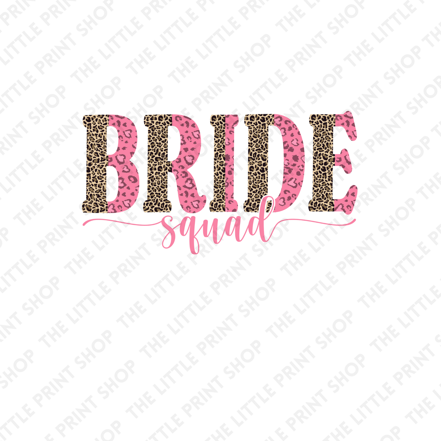 Bride Squad Leopard - UV DTF 3 inch Decals