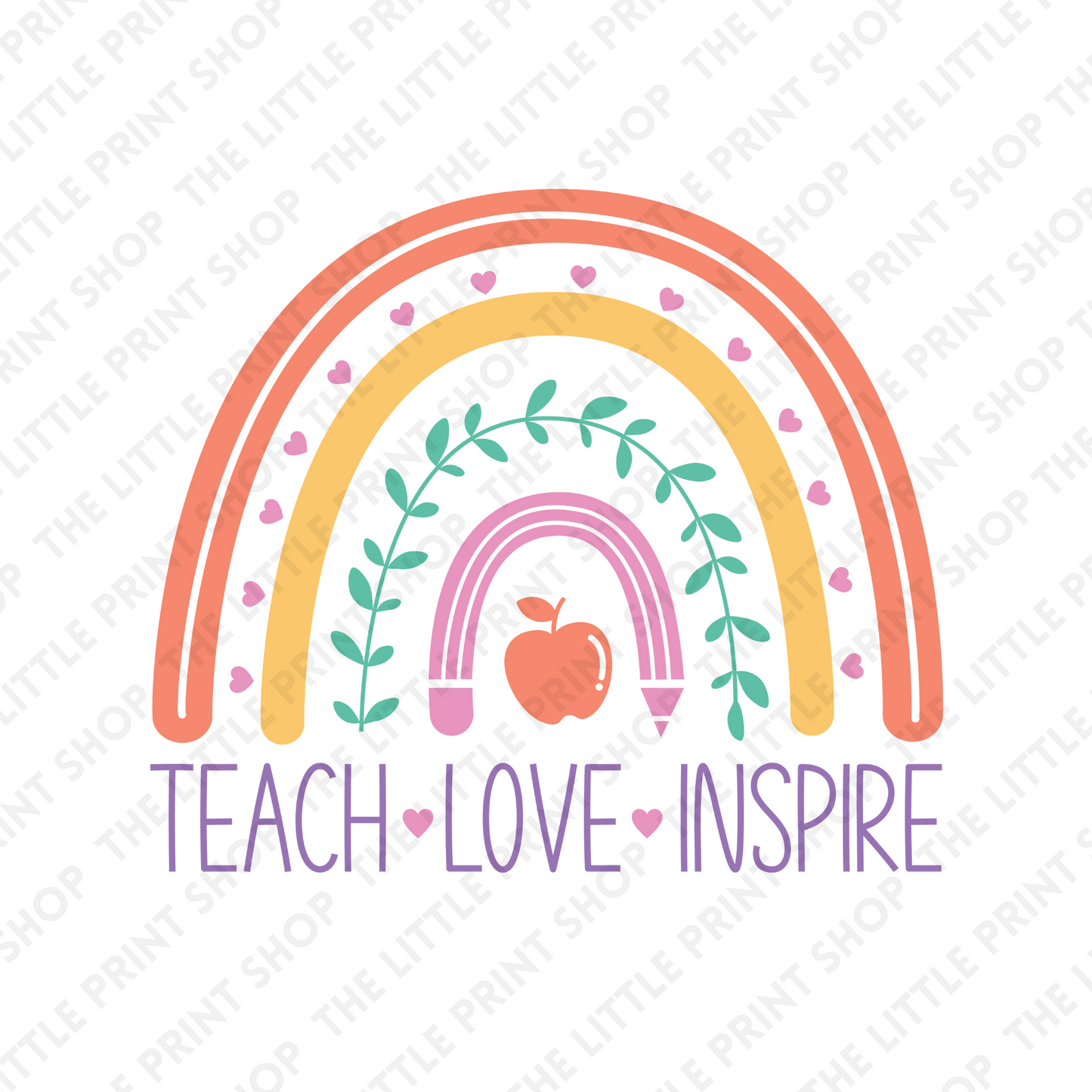 Inspire Rainbow - UV DTF 3 inch Decals