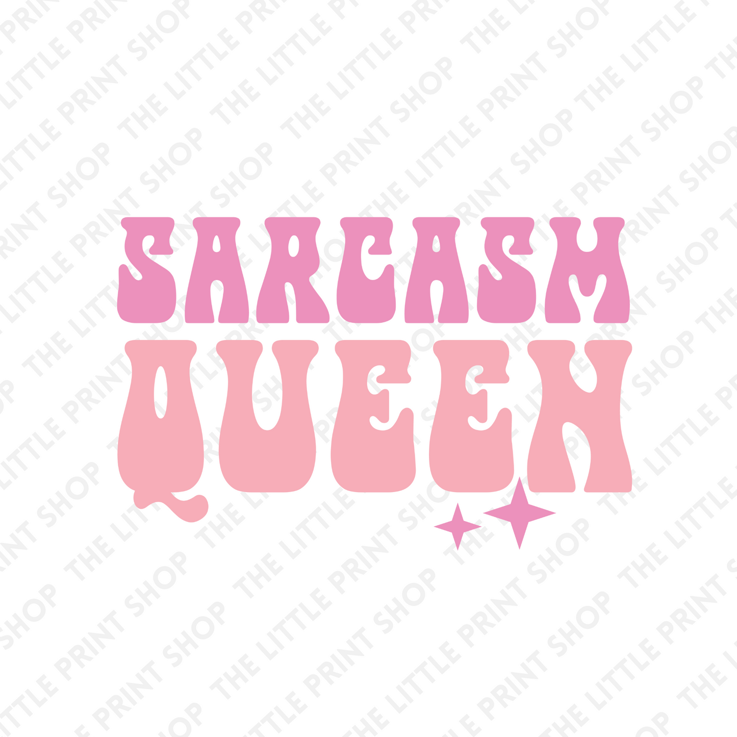 Sarcasm Queen - UV DTF 3 inch Decals