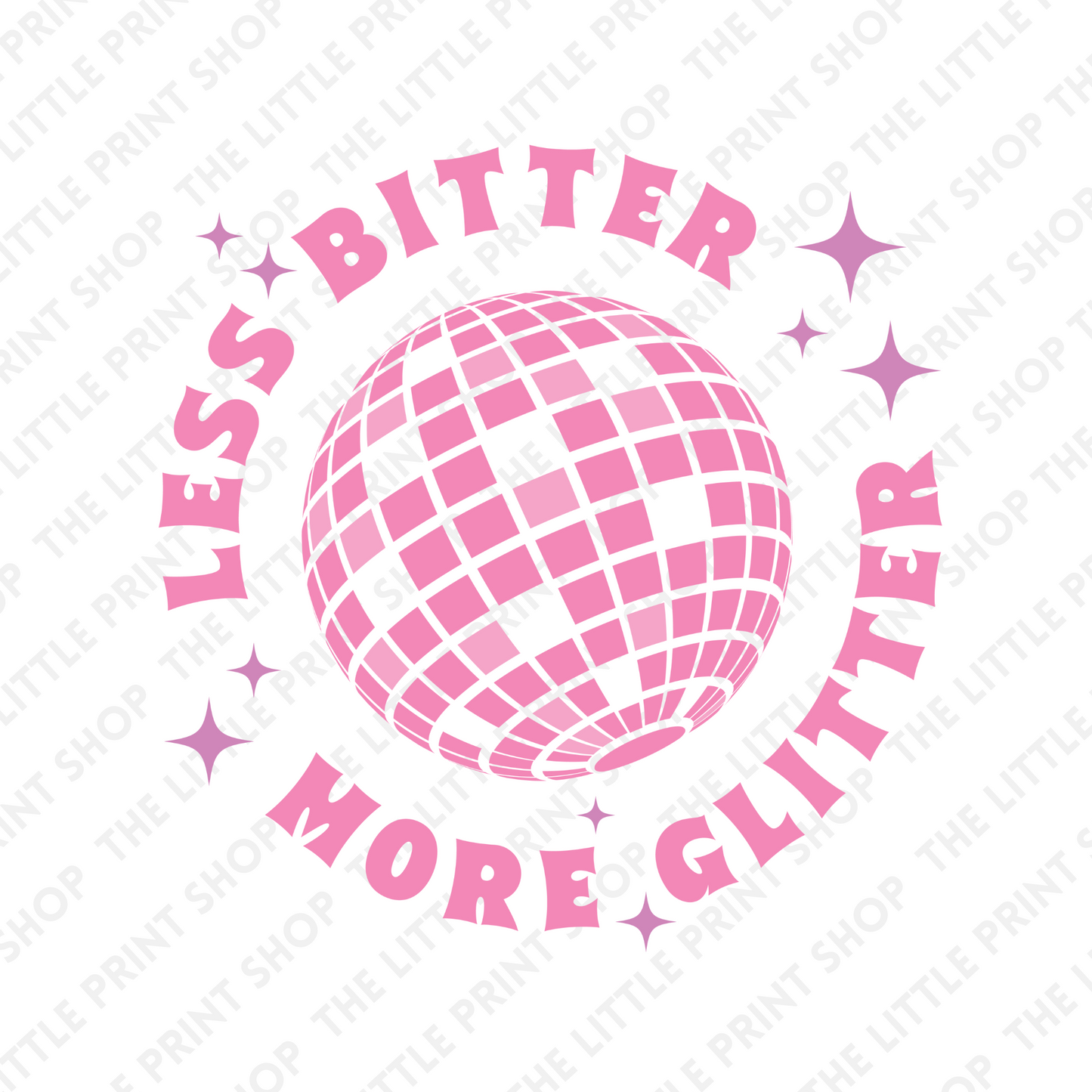 More Glitter - UV DTF 3 inch Decals